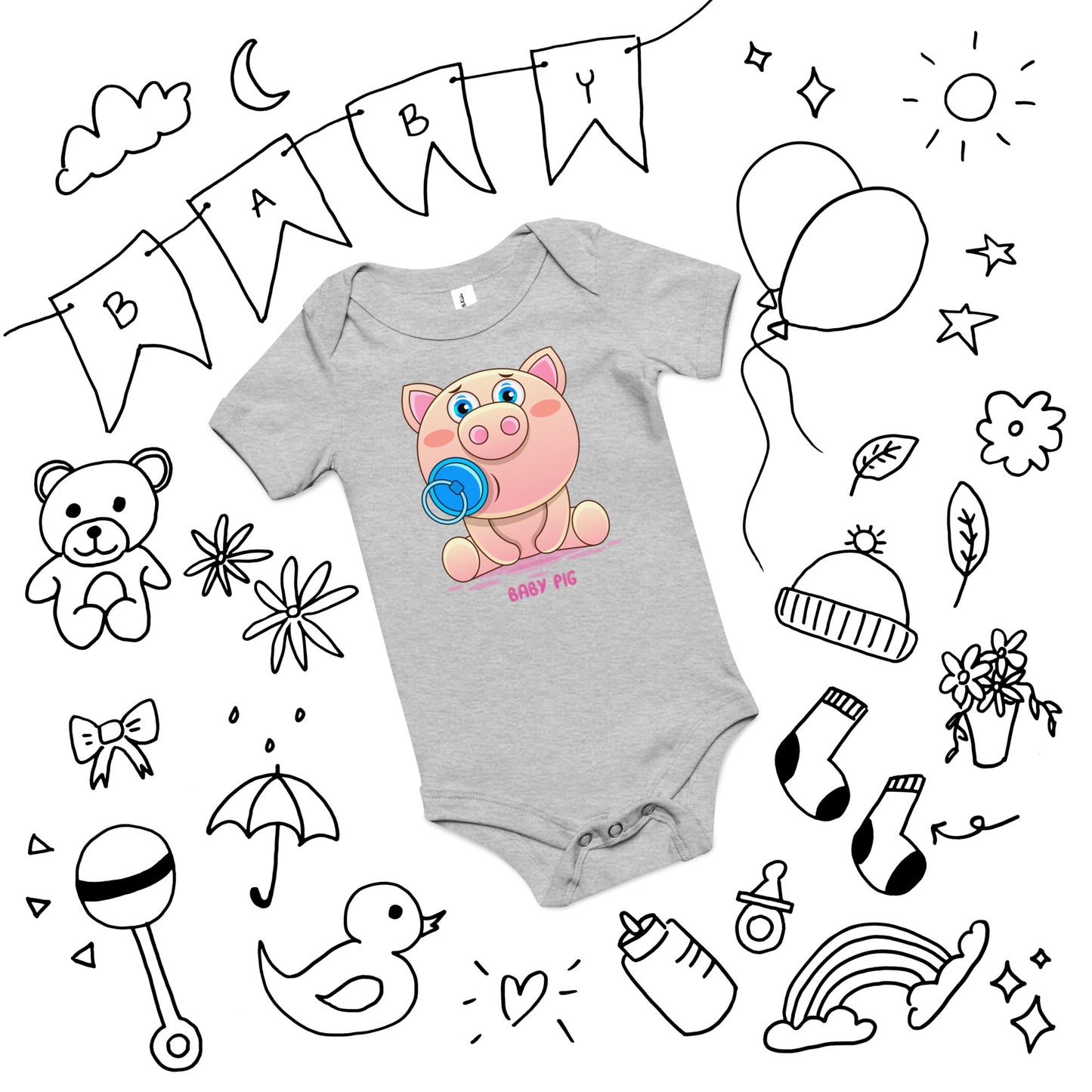 Baby Pig - Baby short sleeve one piece