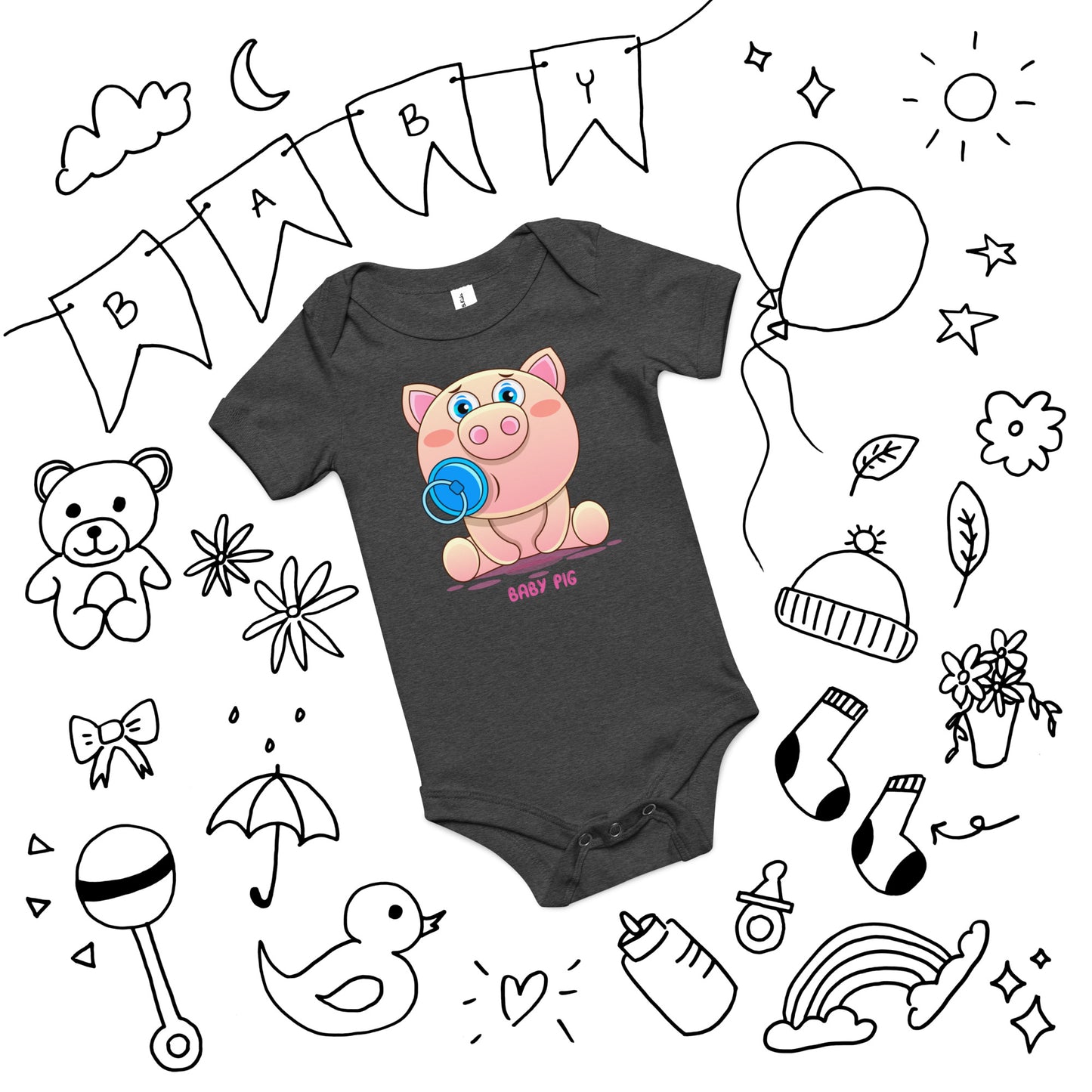 Baby Pig - Baby short sleeve one piece