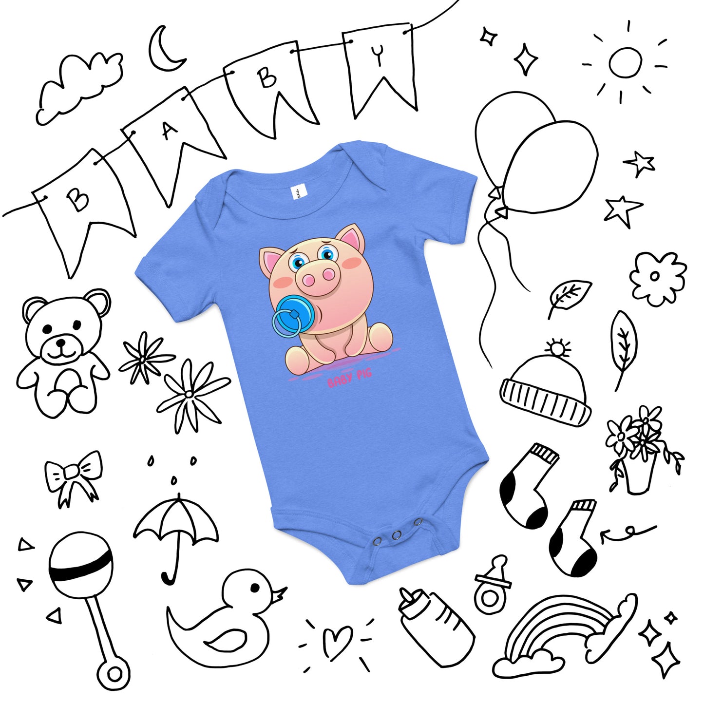 Baby Pig - Baby short sleeve one piece