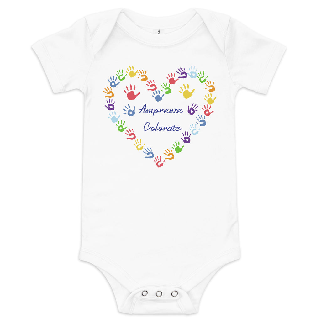Amprente Colorate - Baby short sleeve one piece
