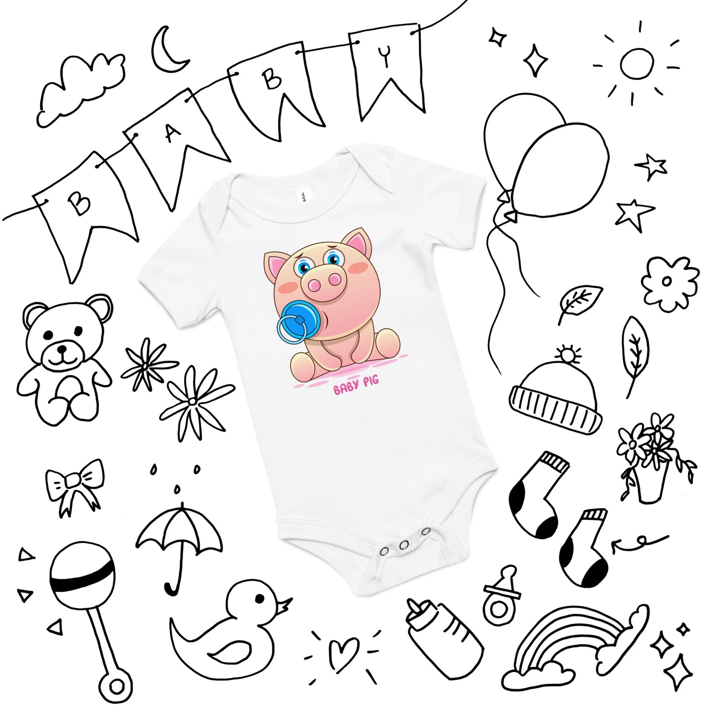 Baby Pig - Baby short sleeve one piece