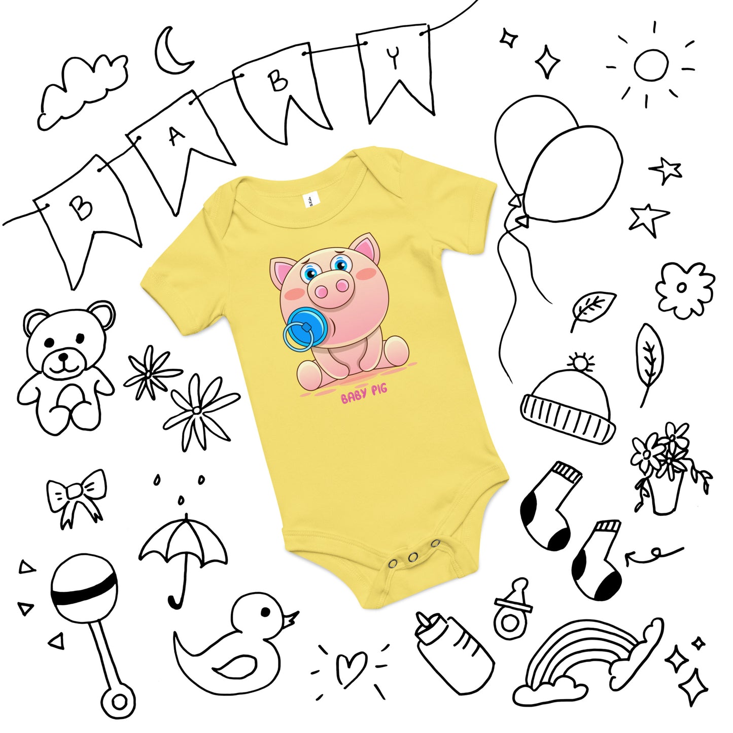 Baby Pig - Baby short sleeve one piece