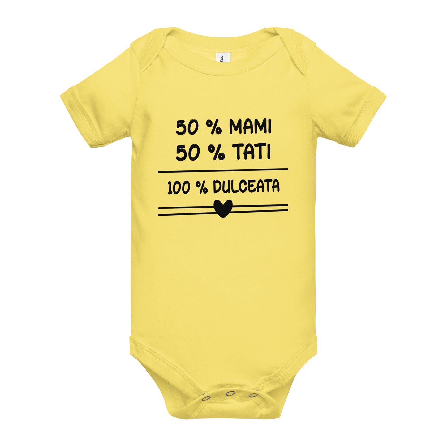 50 % mami 50% tati - Baby short sleeve one piece