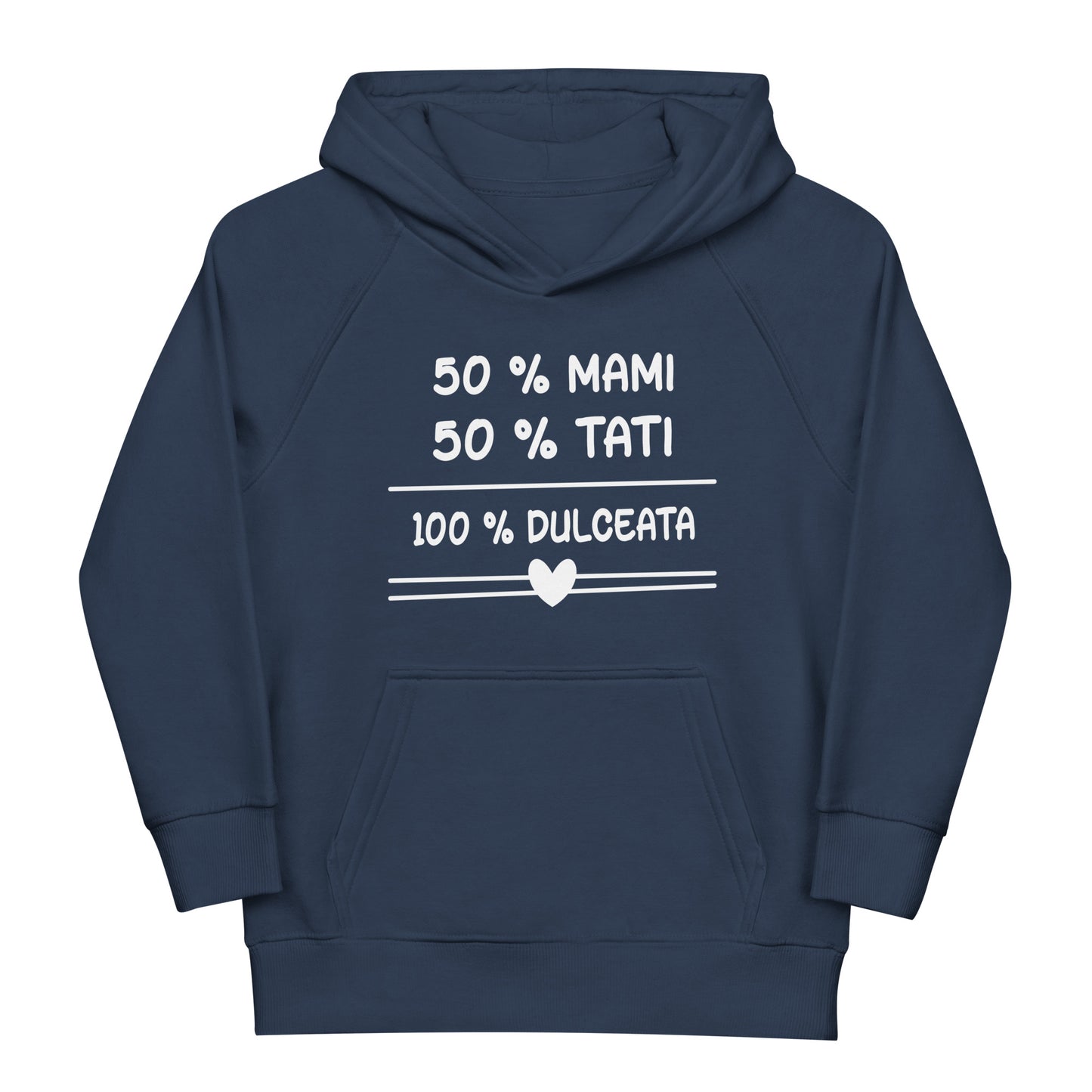 50% mami 50% tati = dulceata - hanorac copii