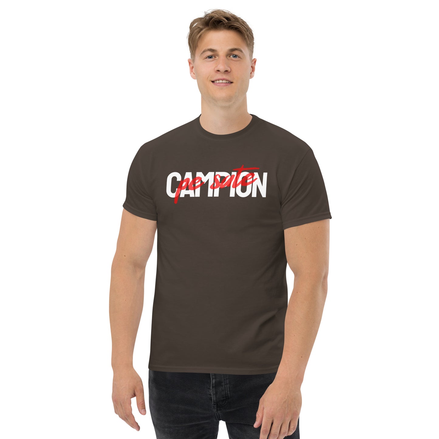 Campion pe sate - Tricou barbati amuzant