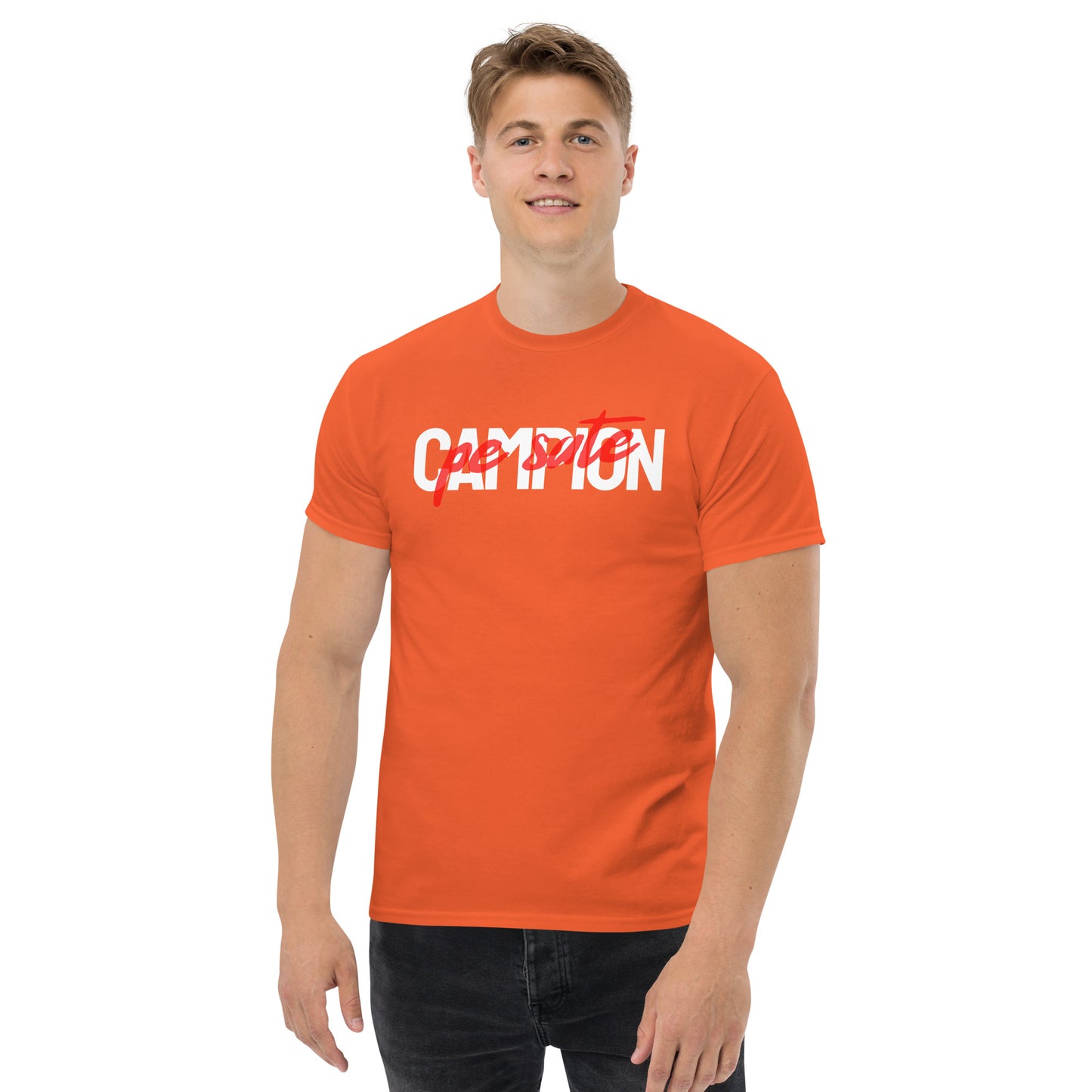 Campion pe sate - Tricou barbati amuzant