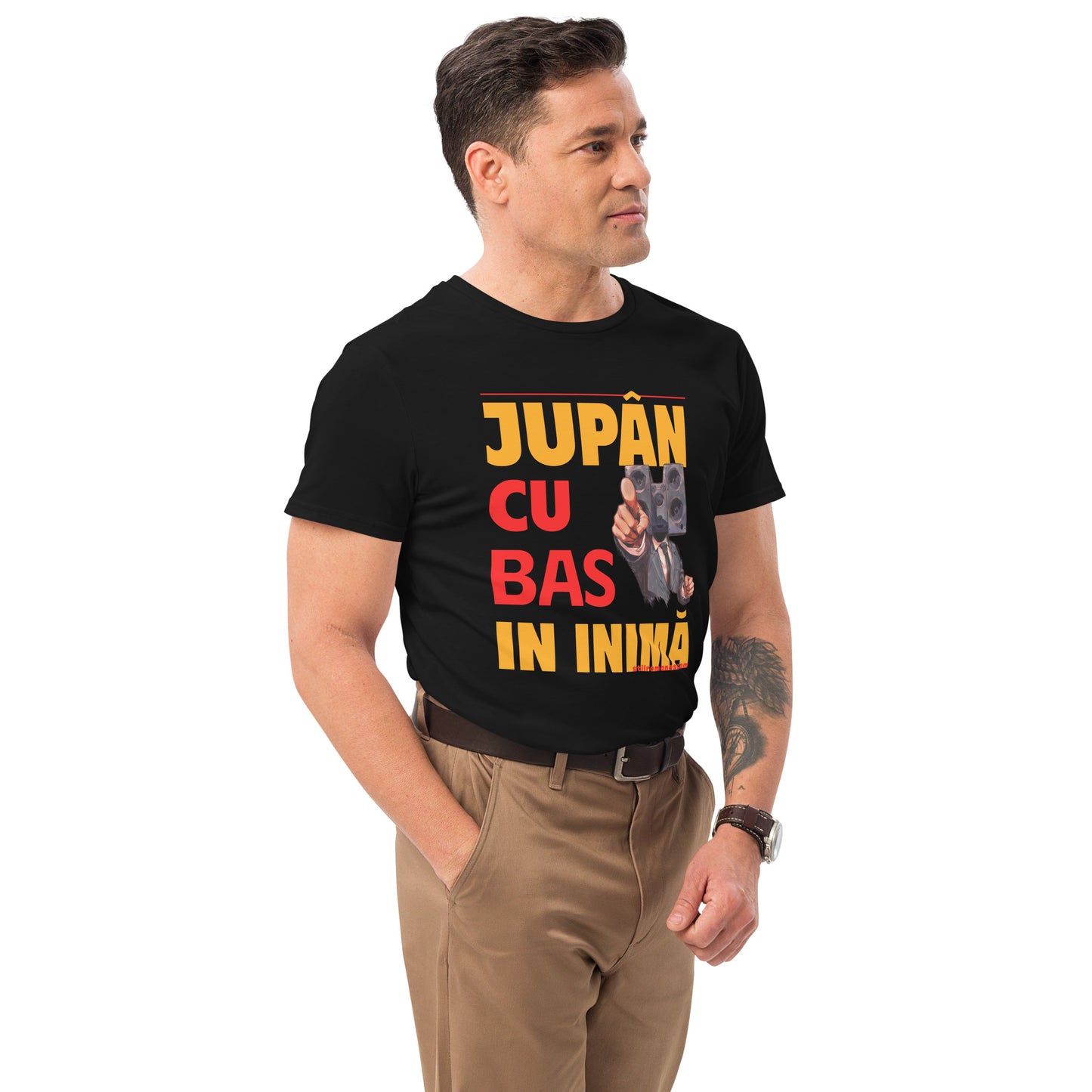 JUPAN CU BAS IN INIMA - Tricou premium barbati