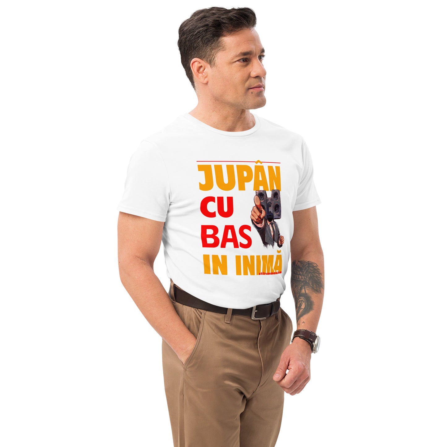 JUPAN CU BAS IN INIMA - Tricou premium barbati