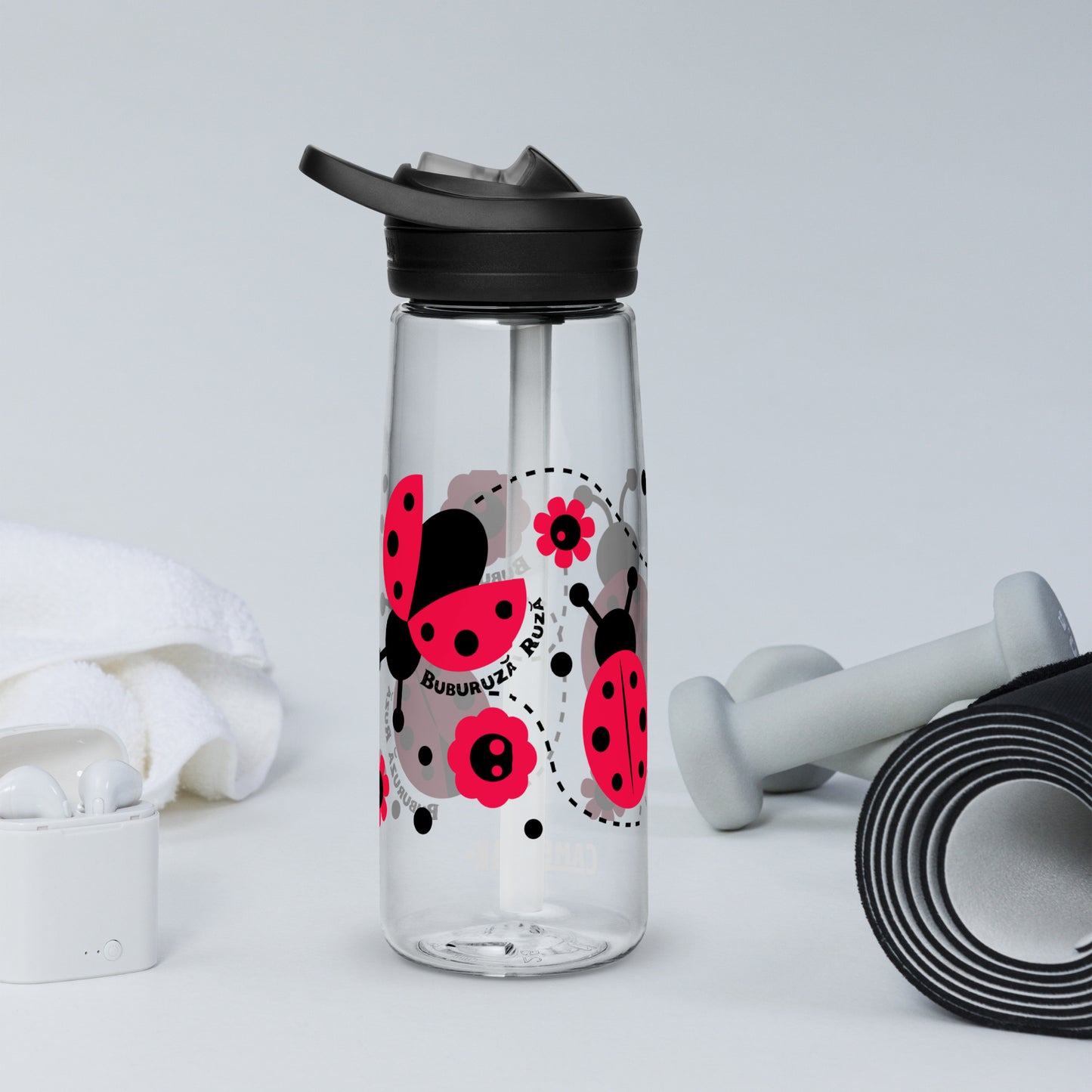 Buburuza Ruza - Sports water bottle