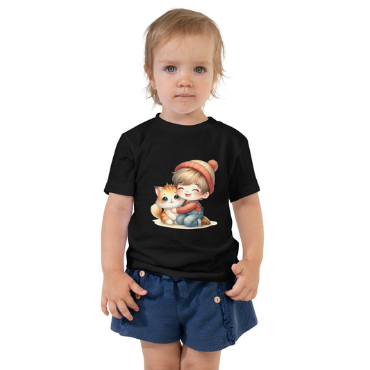 Pisicuta si baietel - Toddler Short Sleeve Tee