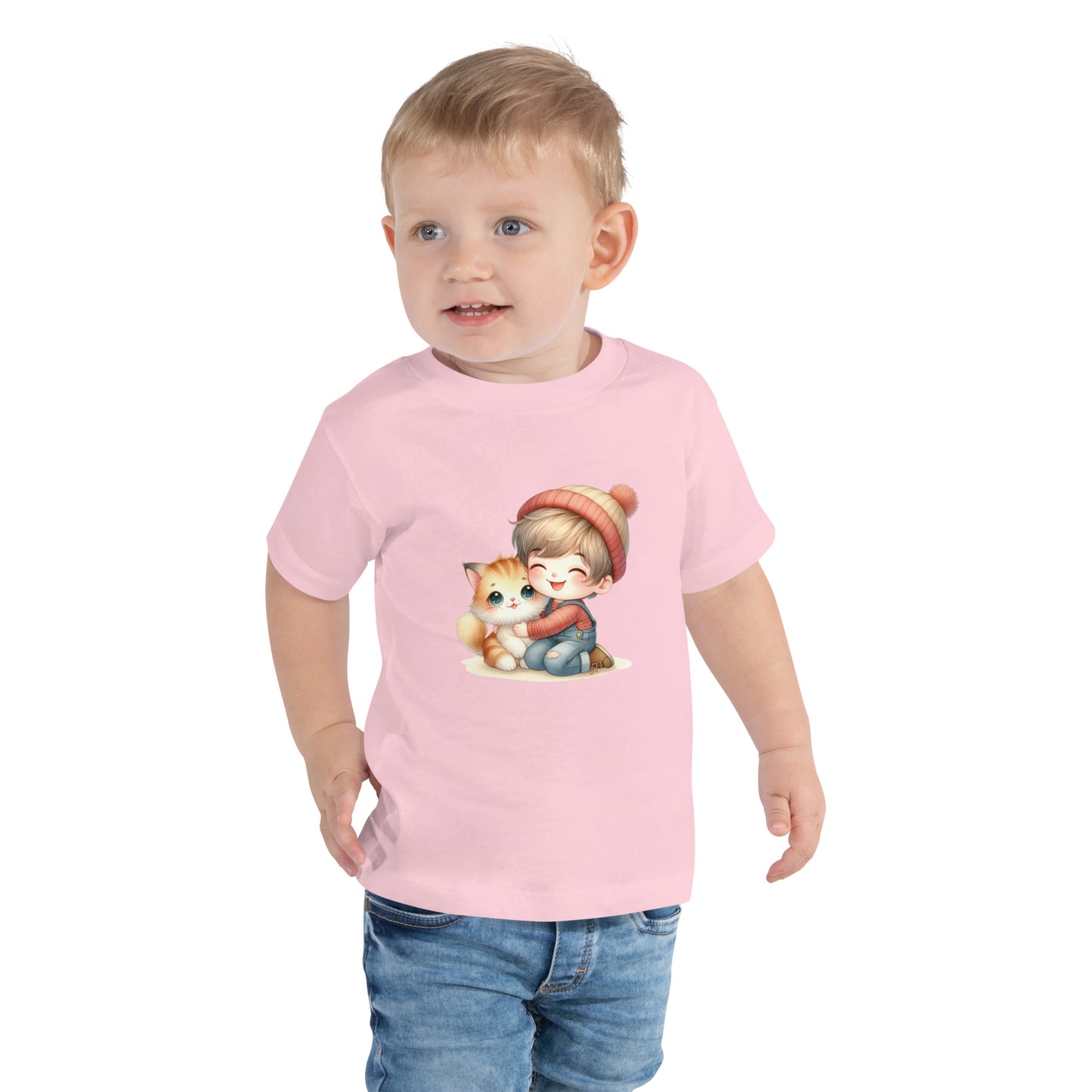 Pisicuta si baietel - Toddler Short Sleeve Tee