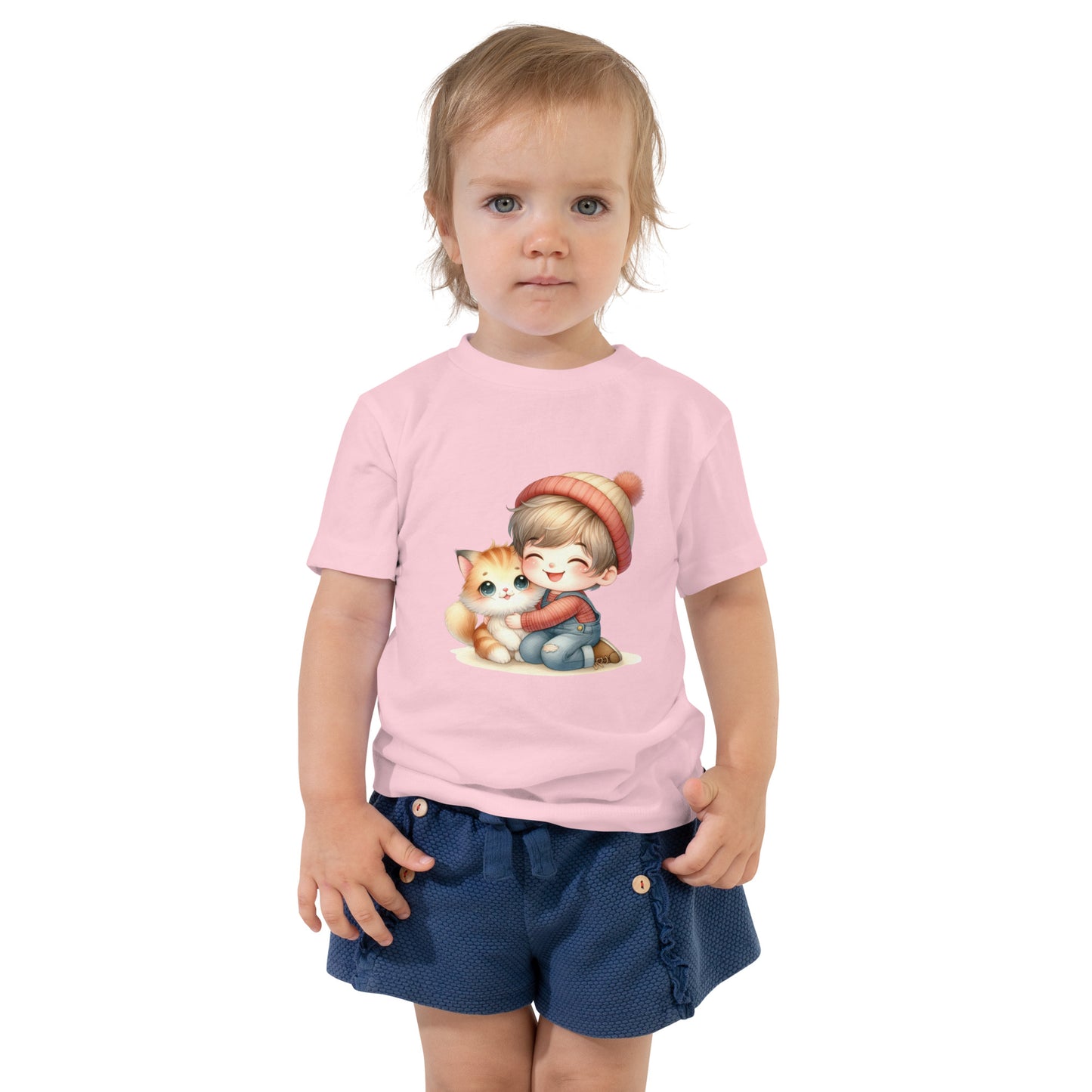 Pisicuta si baietel - Toddler Short Sleeve Tee