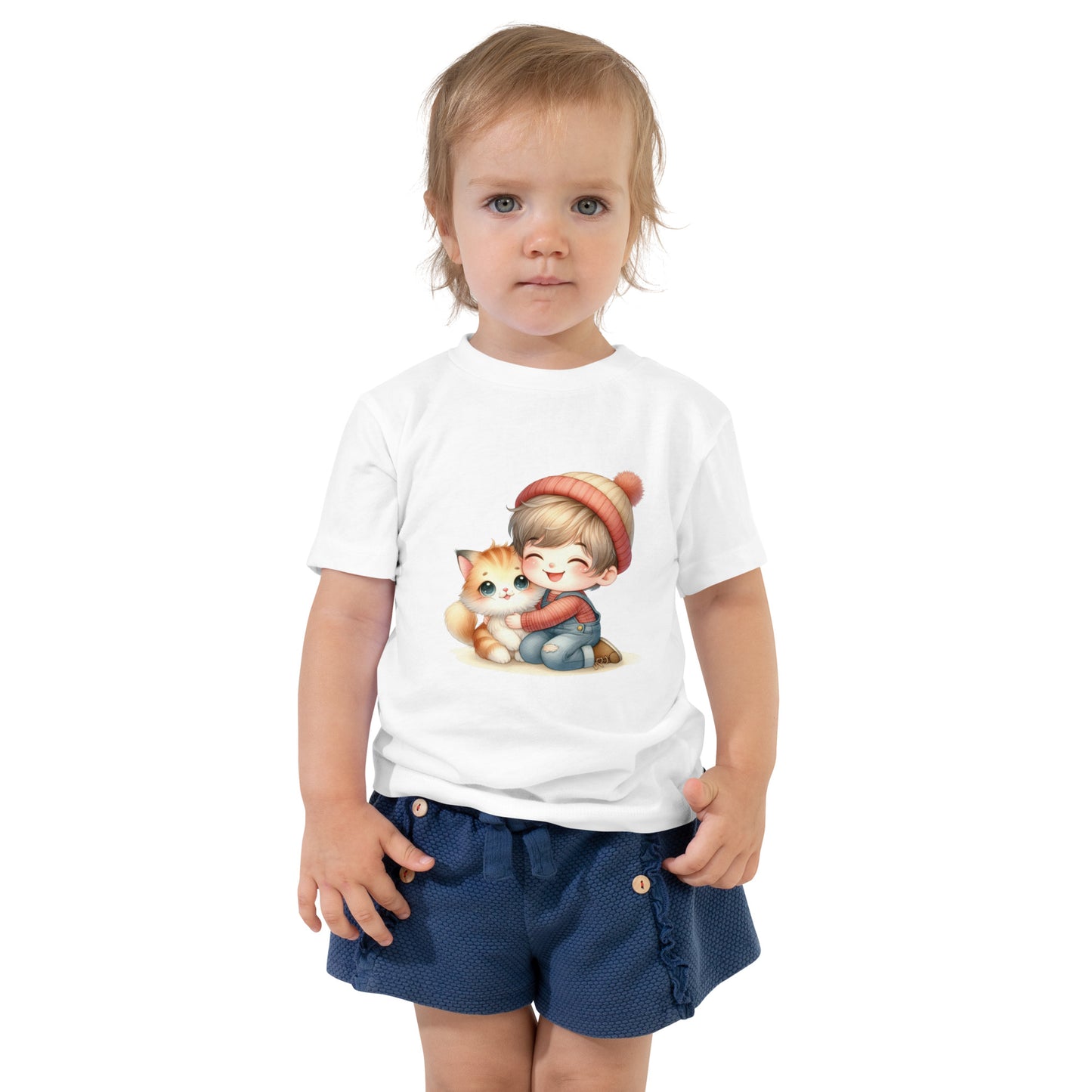 Pisicuta si baietel - Toddler Short Sleeve Tee