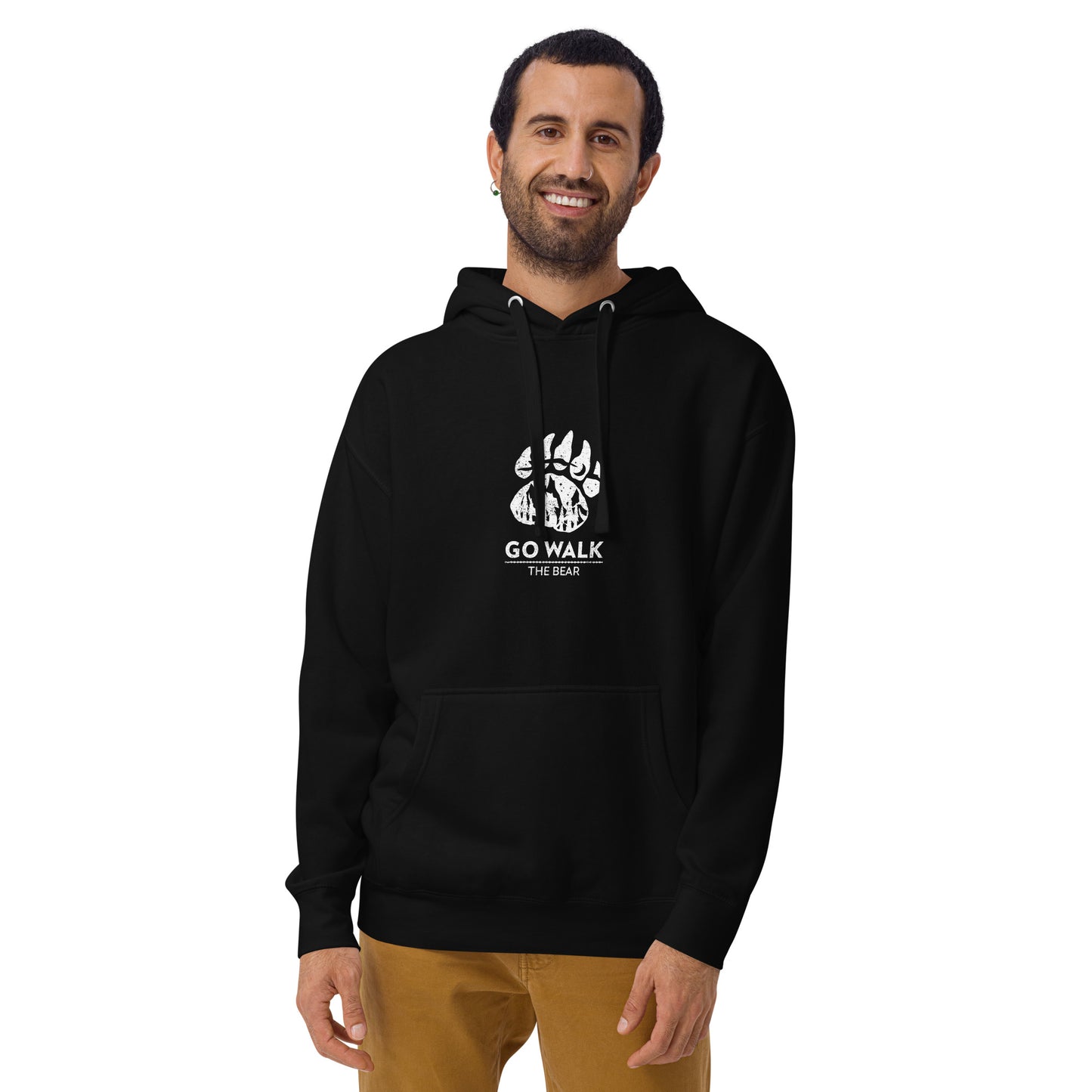 Go walk the bear - Hoodie pentru Barbati