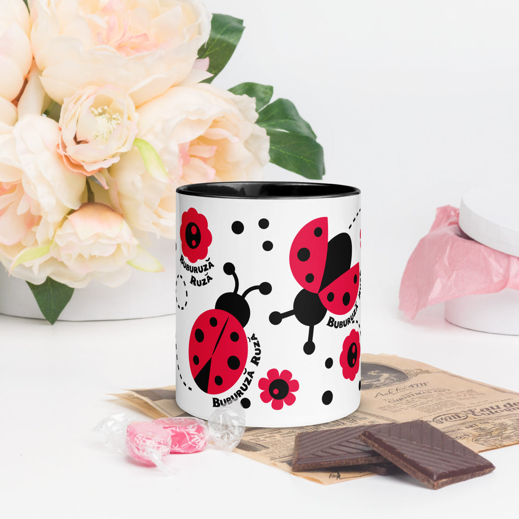 Cana Buburuza Ruza - Mug with Color Inside