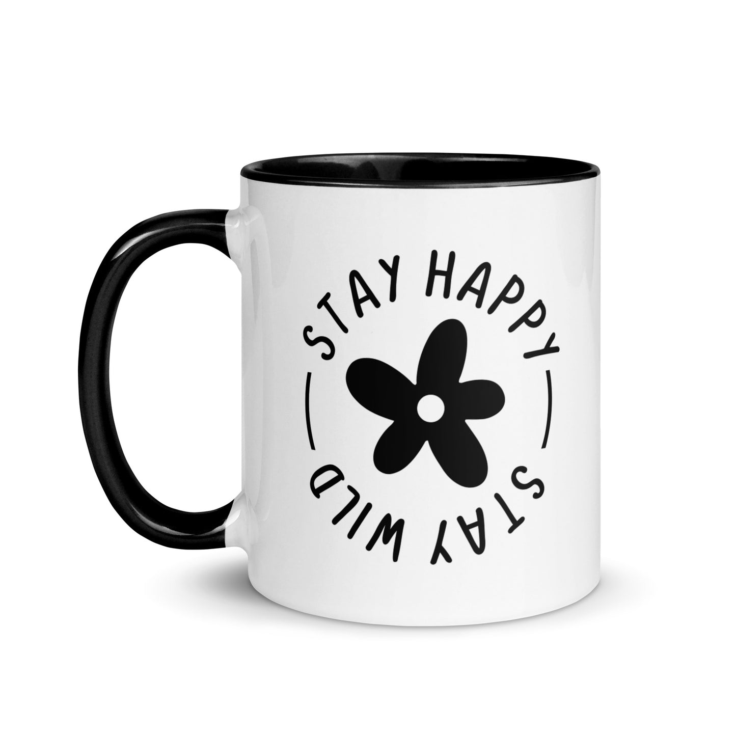 Stay Happy Stay Wild - Cana Mug with Color Inside