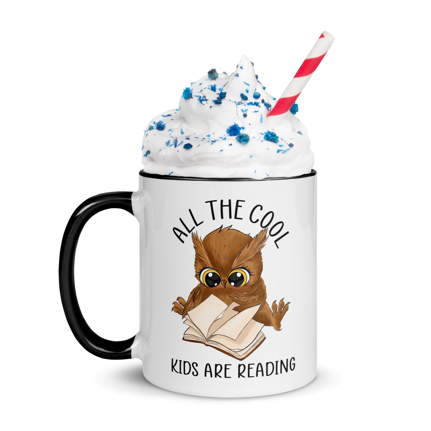 All the cool kids are reading - Mug with Color Inside