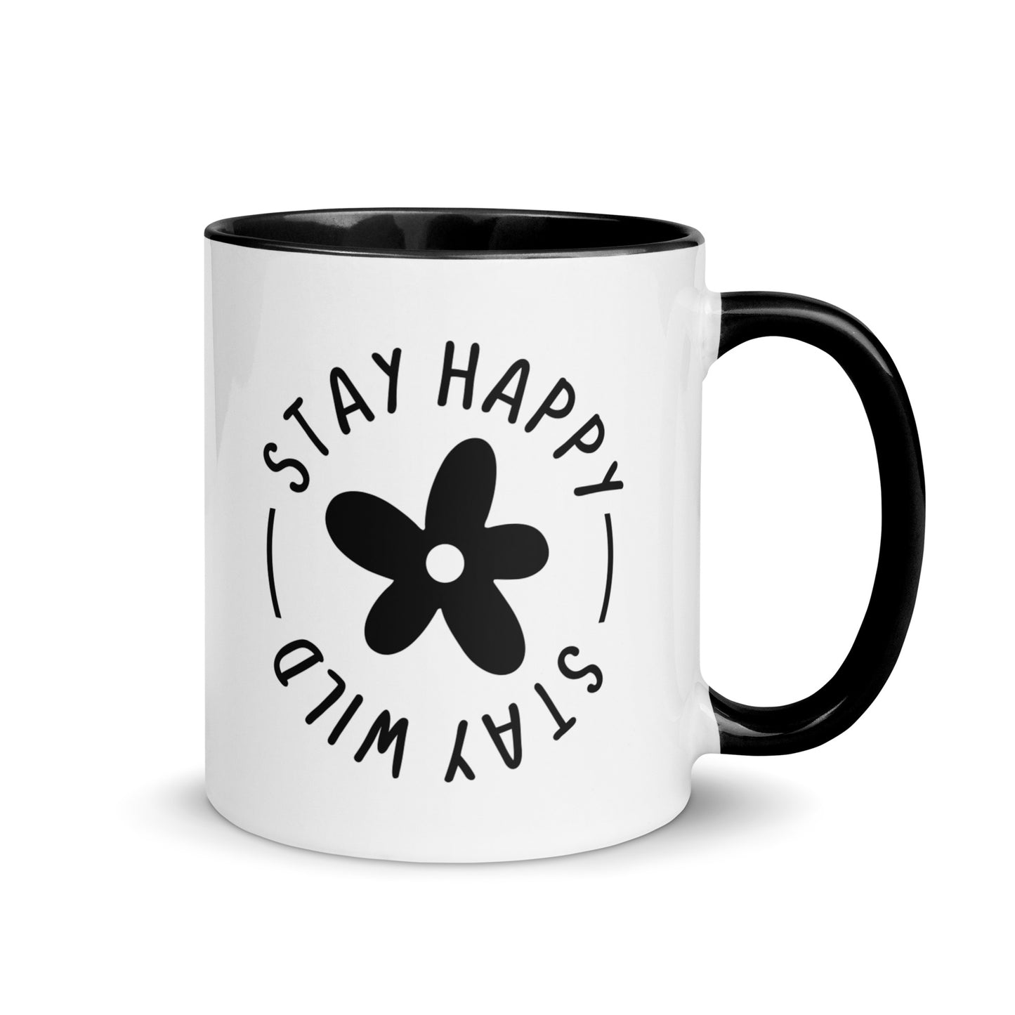 Stay Happy Stay Wild - Cana Mug with Color Inside