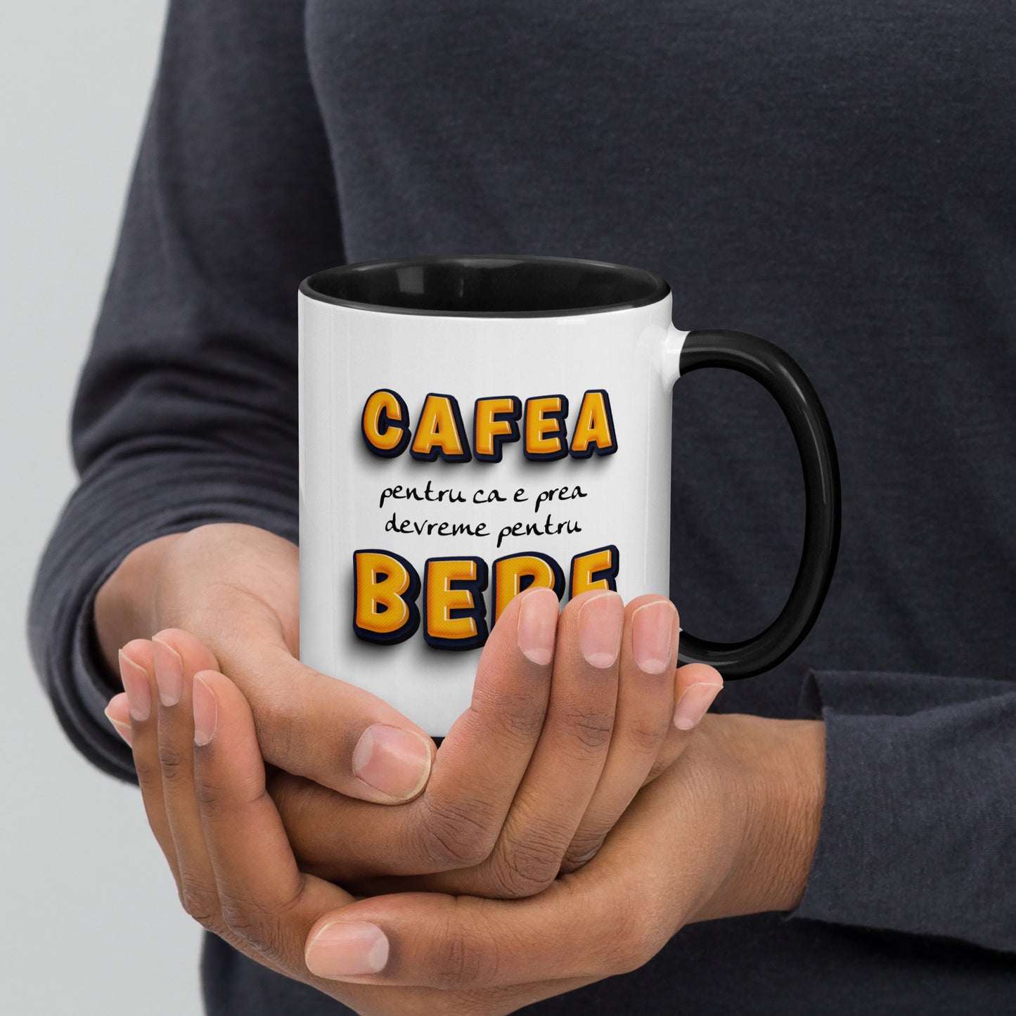 Cafea nu bere - cana pentru barbati