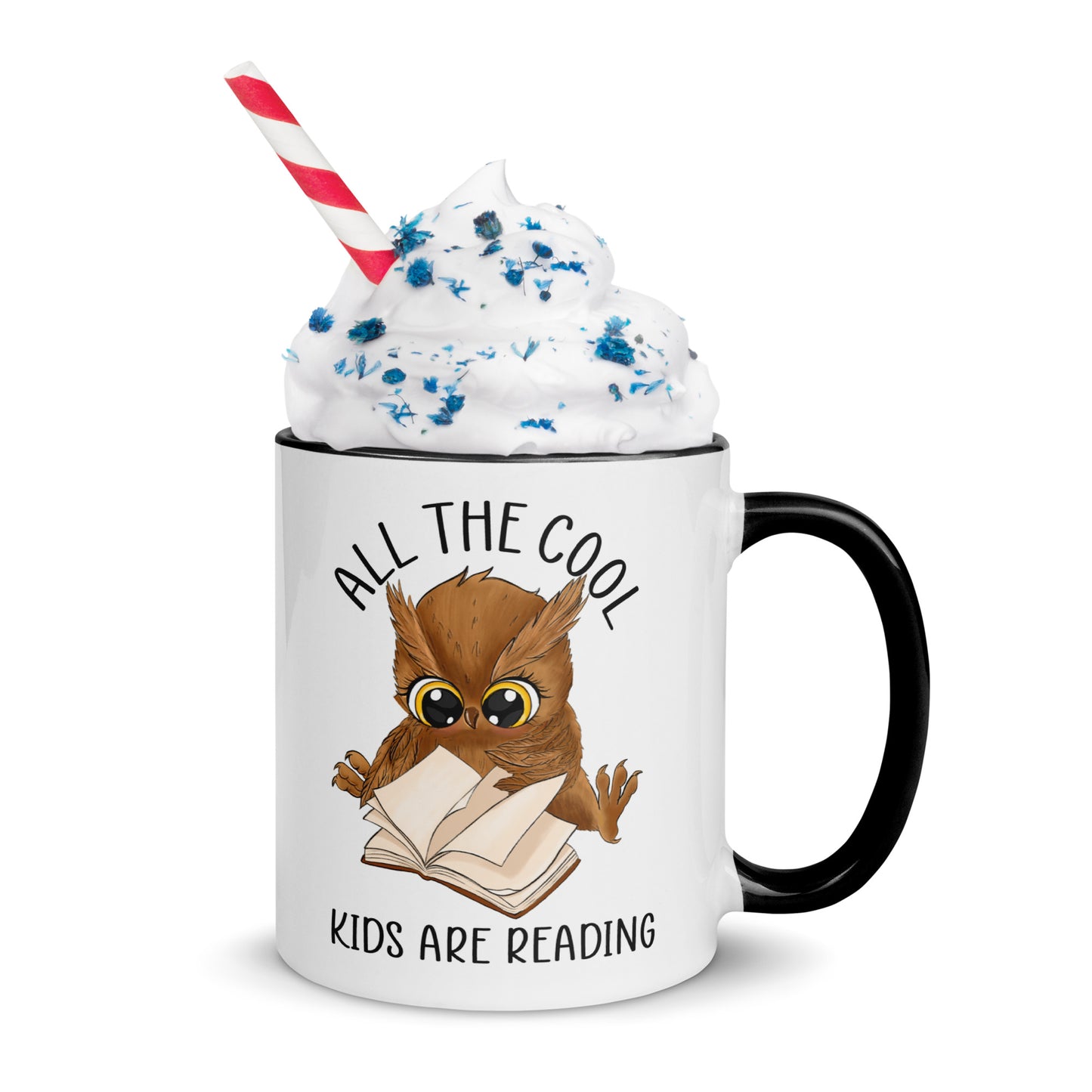 All the cool kids are reading - Mug with Color Inside