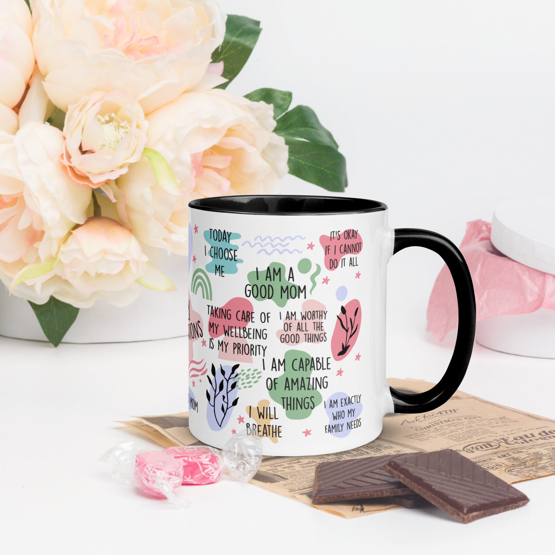 Daily Afirmations - Mug with Color Inside