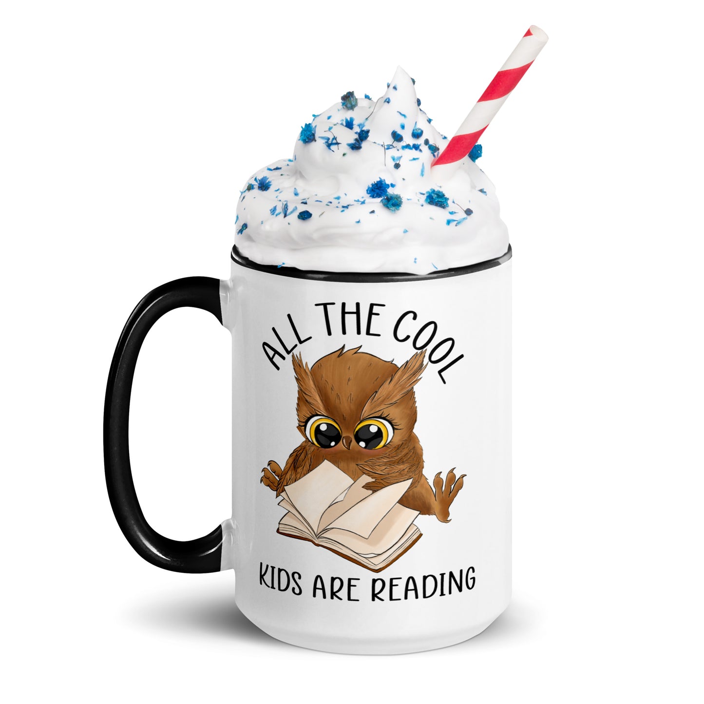 All the cool kids are reading - Mug with Color Inside