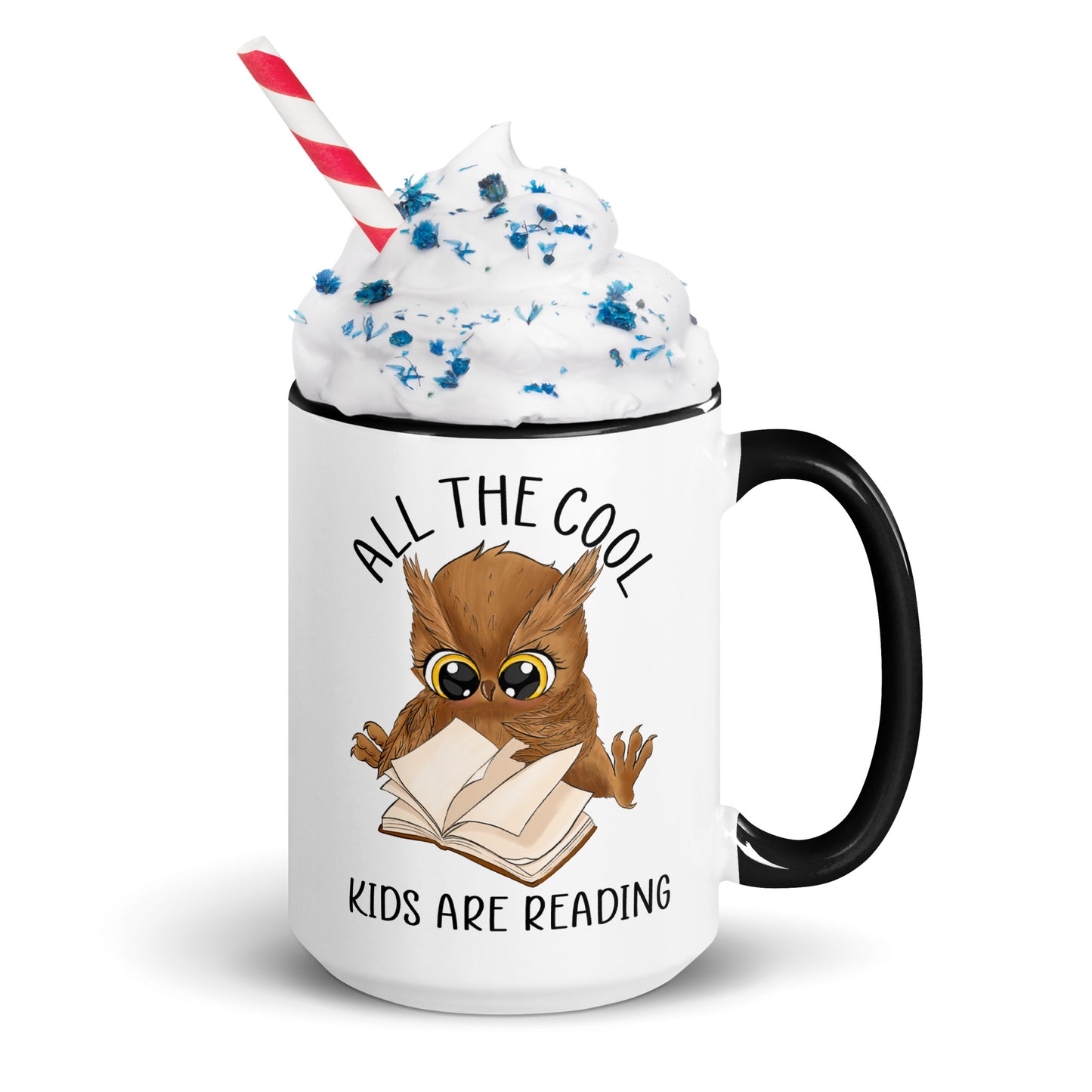 All the cool kids are reading - Mug with Color Inside