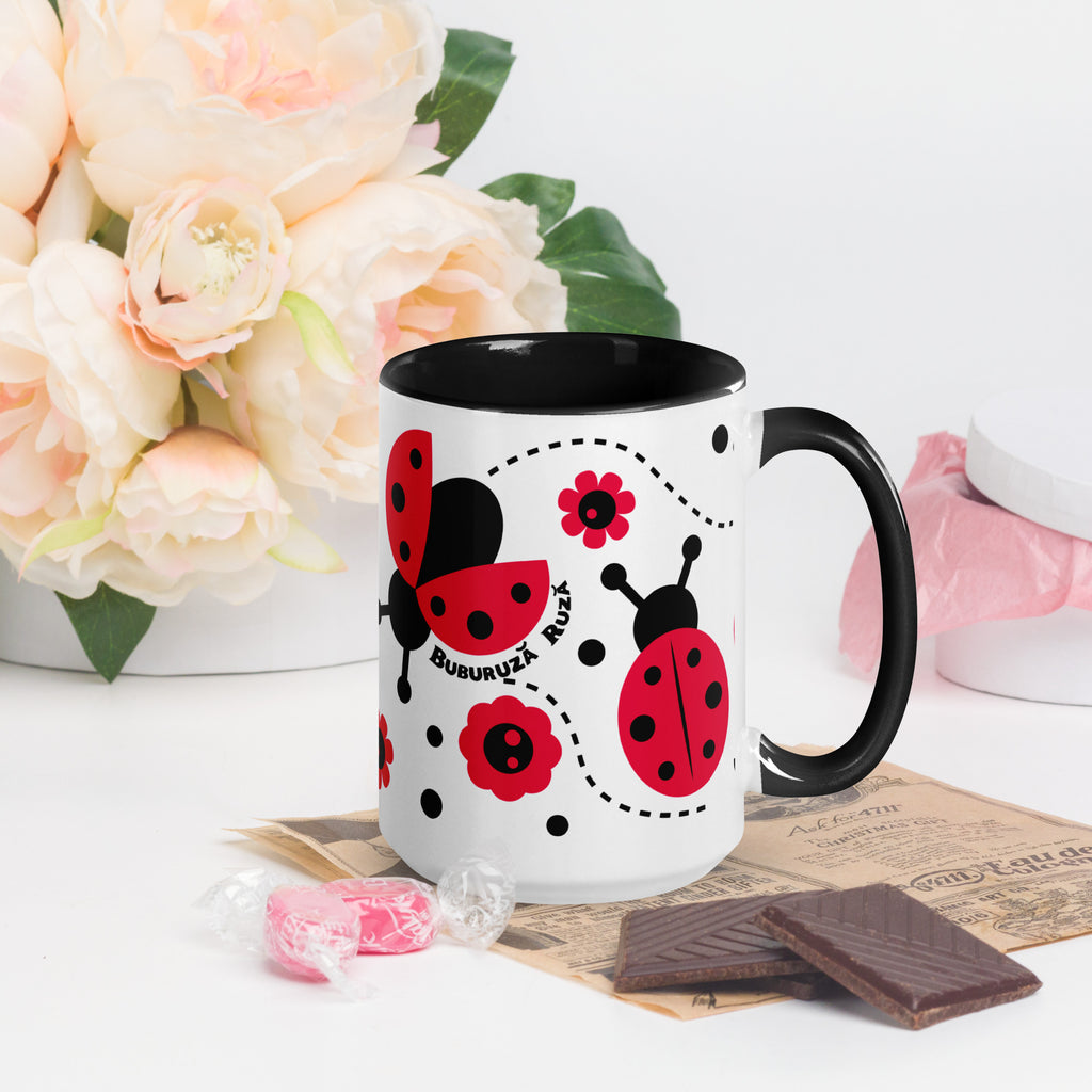 Cana Buburuza Ruza - Mug with Color Inside