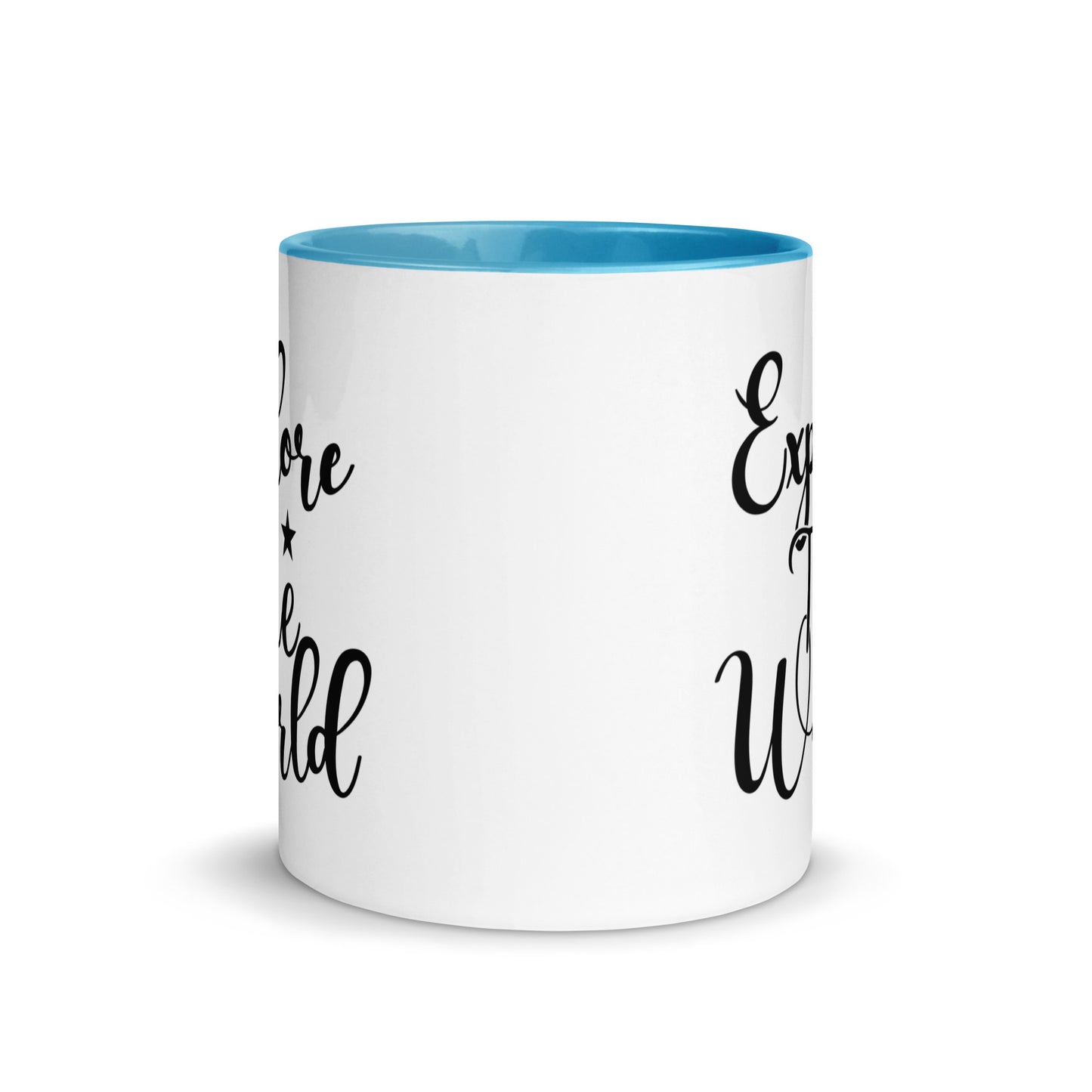 Explore the world Cana Mug with Color Inside