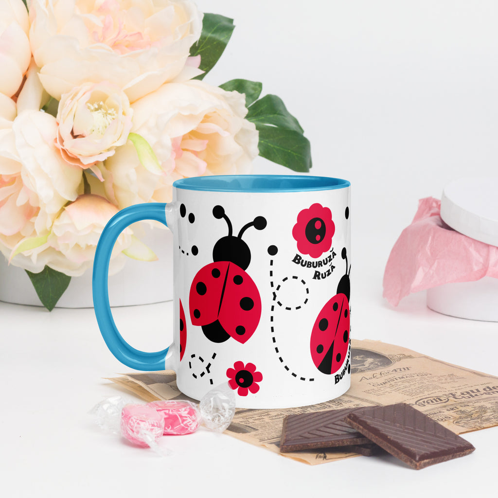Cana Buburuza Ruza - Mug with Color Inside