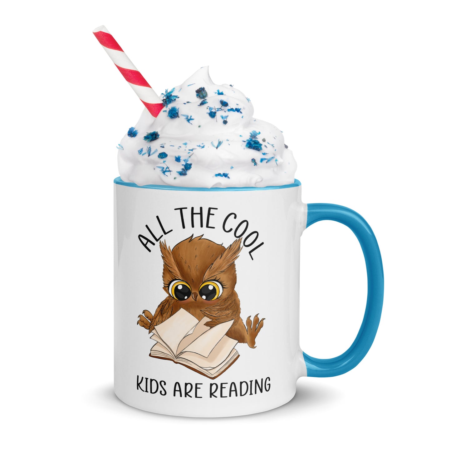 All the cool kids are reading - Mug with Color Inside