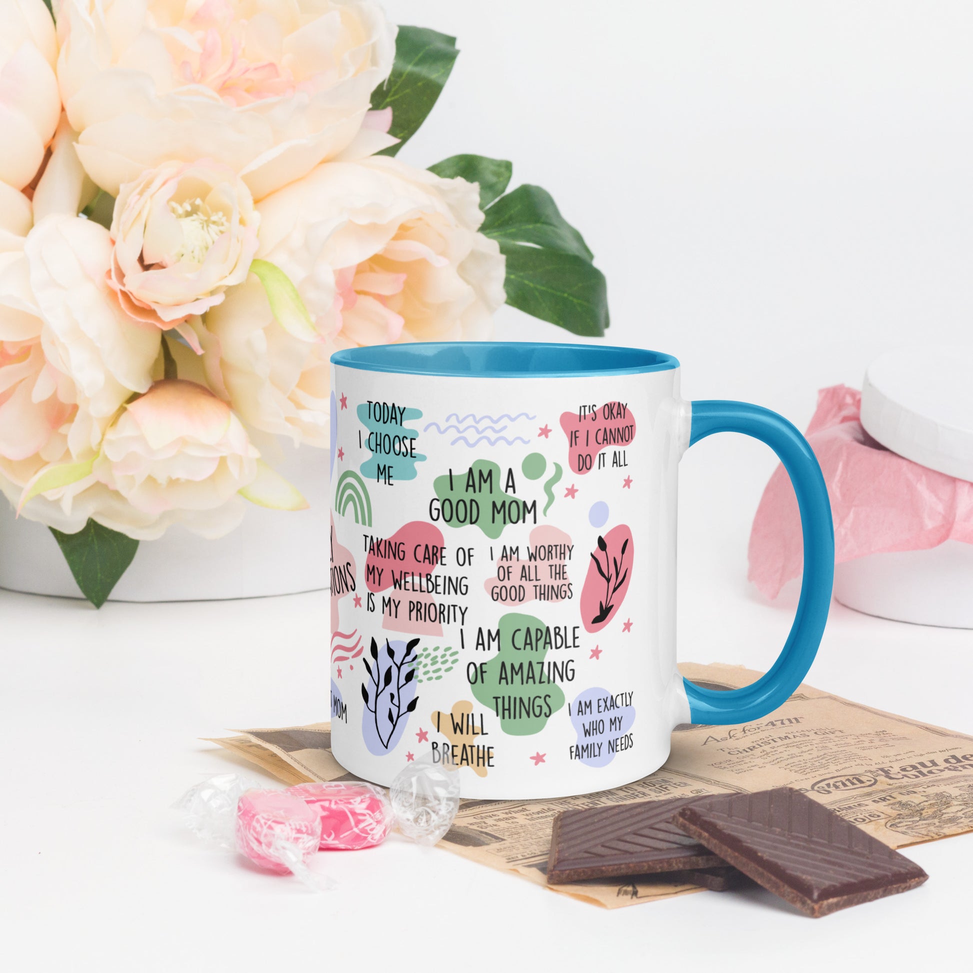 Daily Afirmations - Mug with Color Inside