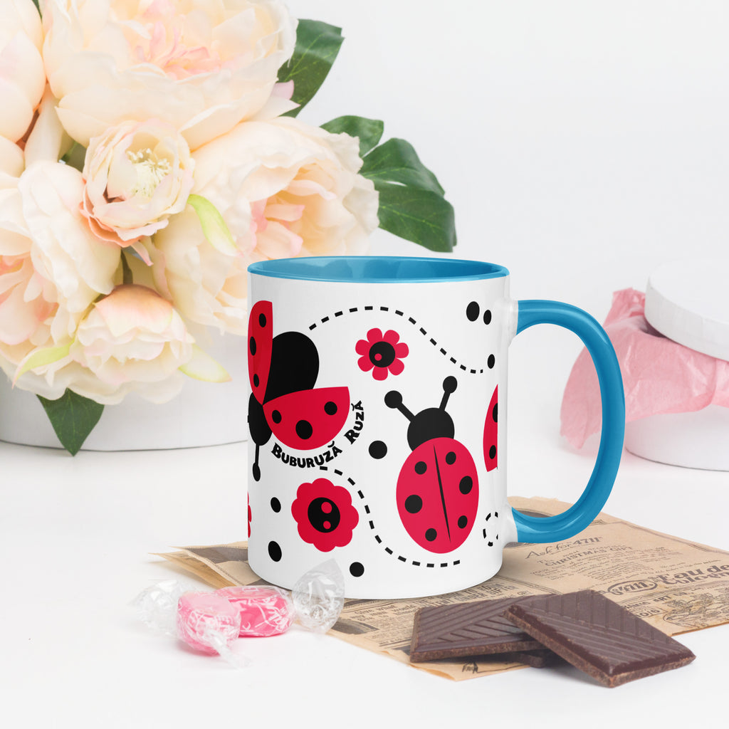 Cana Buburuza Ruza - Mug with Color Inside