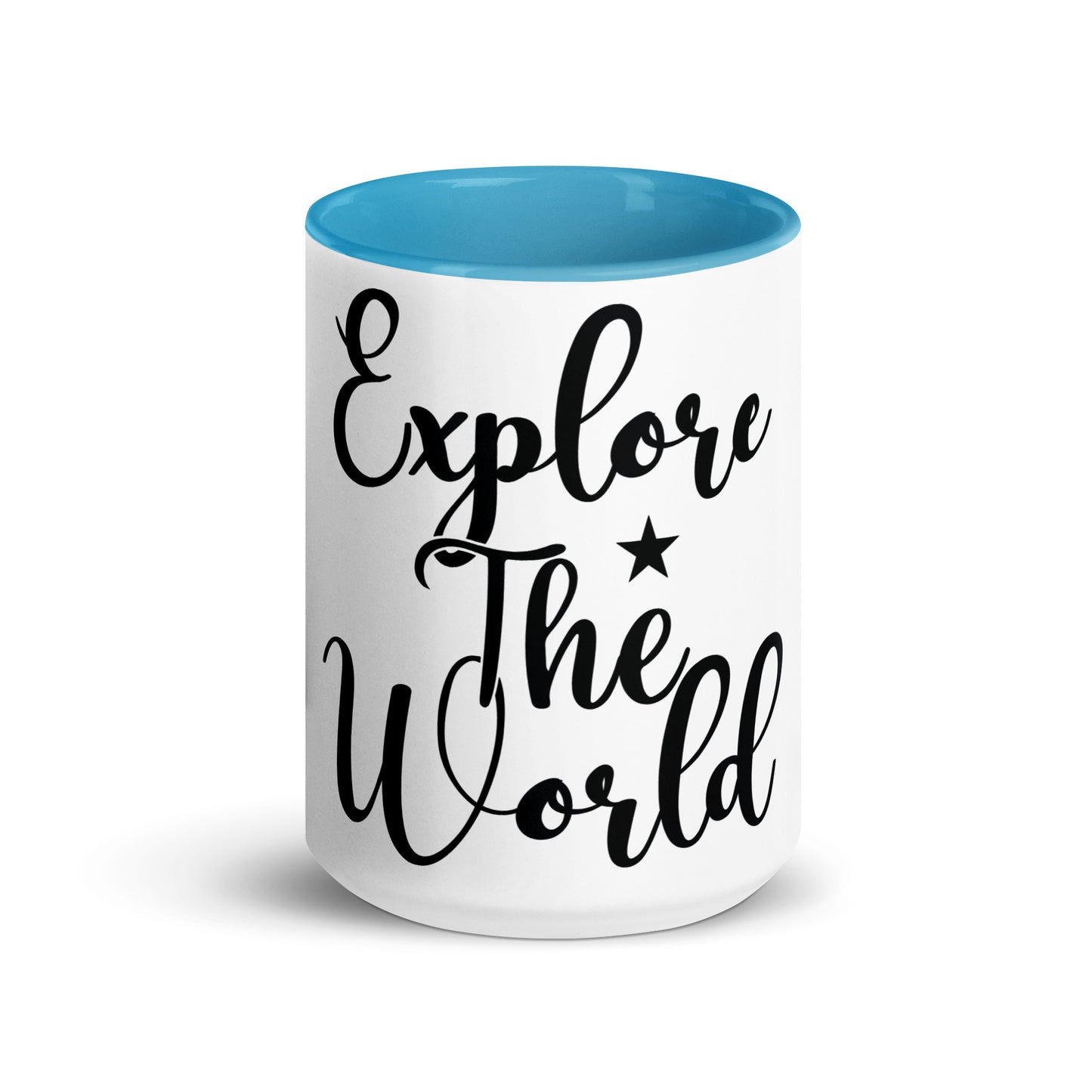 Explore the world Cana Mug with Color Inside