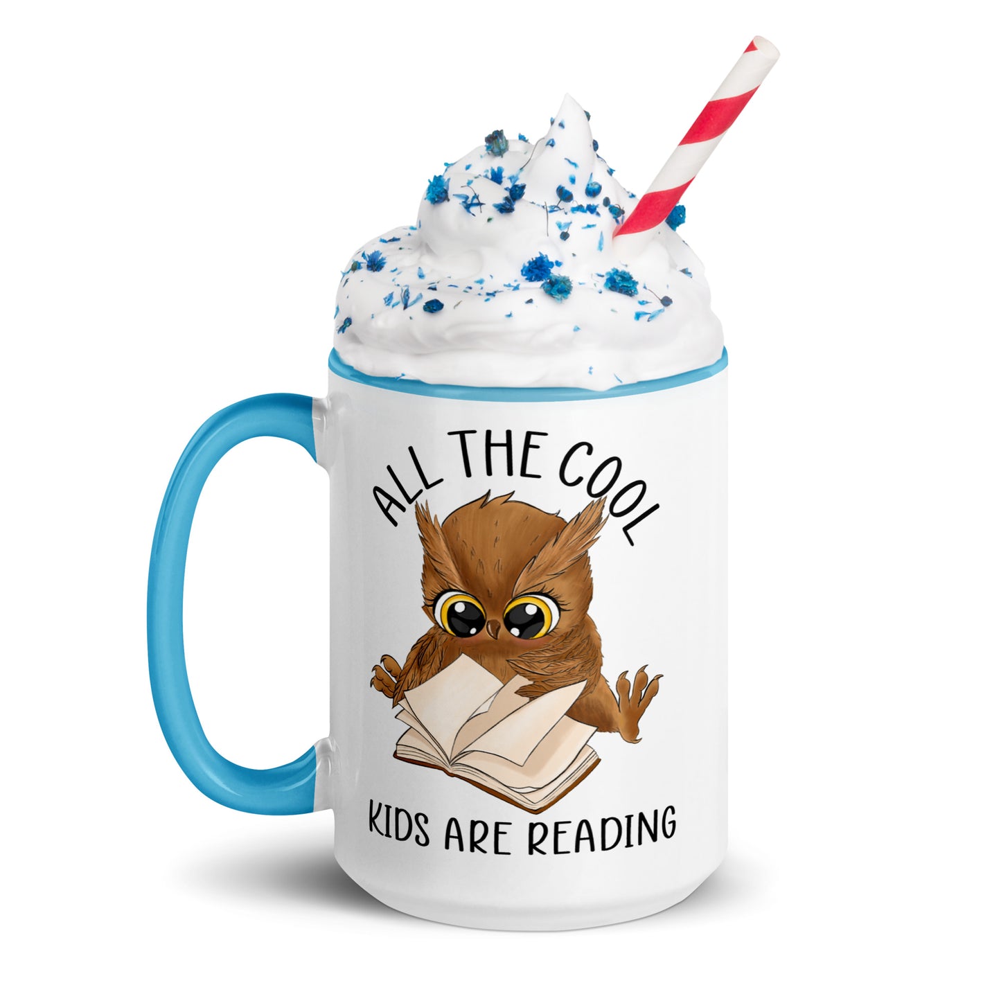 All the cool kids are reading - Mug with Color Inside