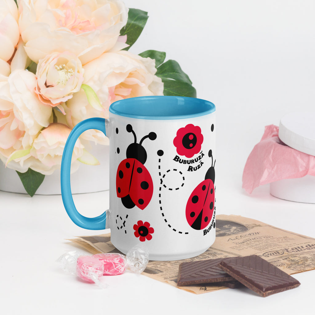 Cana Buburuza Ruza - Mug with Color Inside