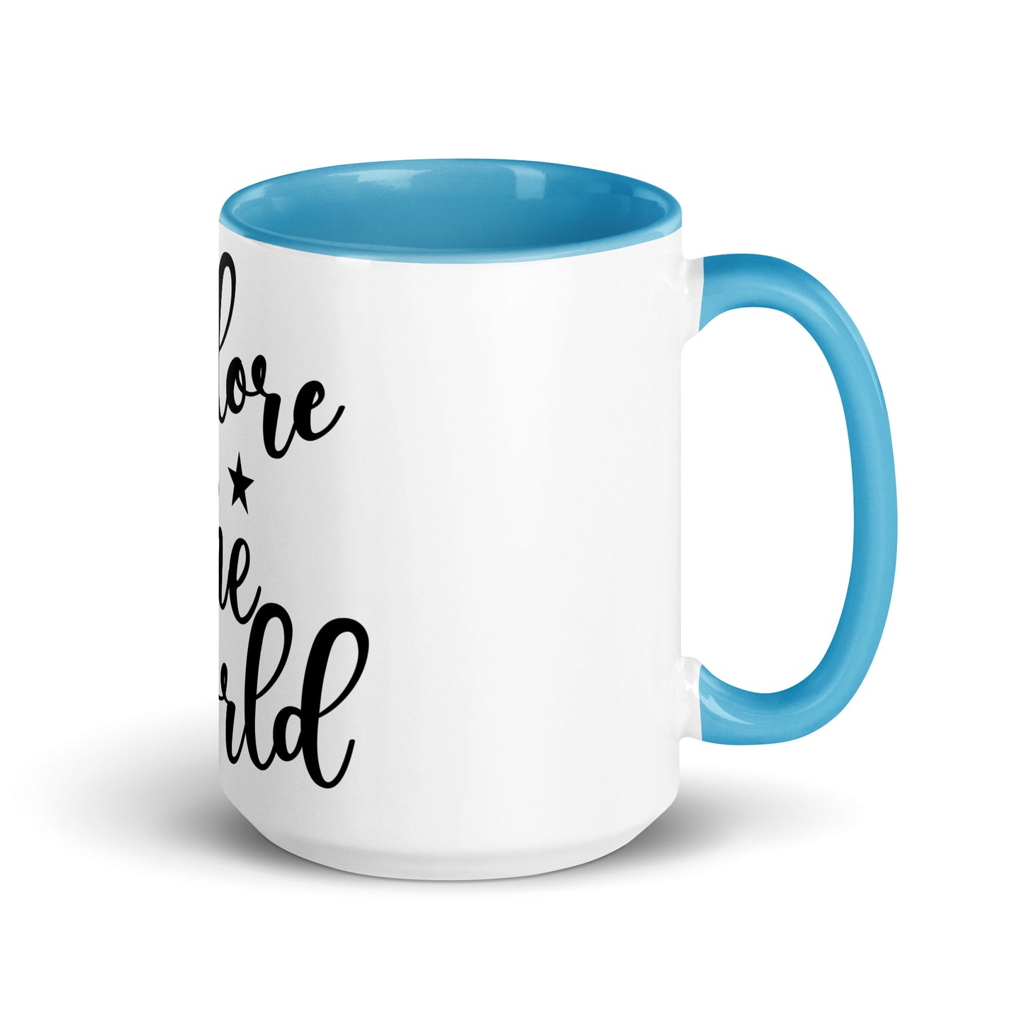 Explore the world Cana Mug with Color Inside