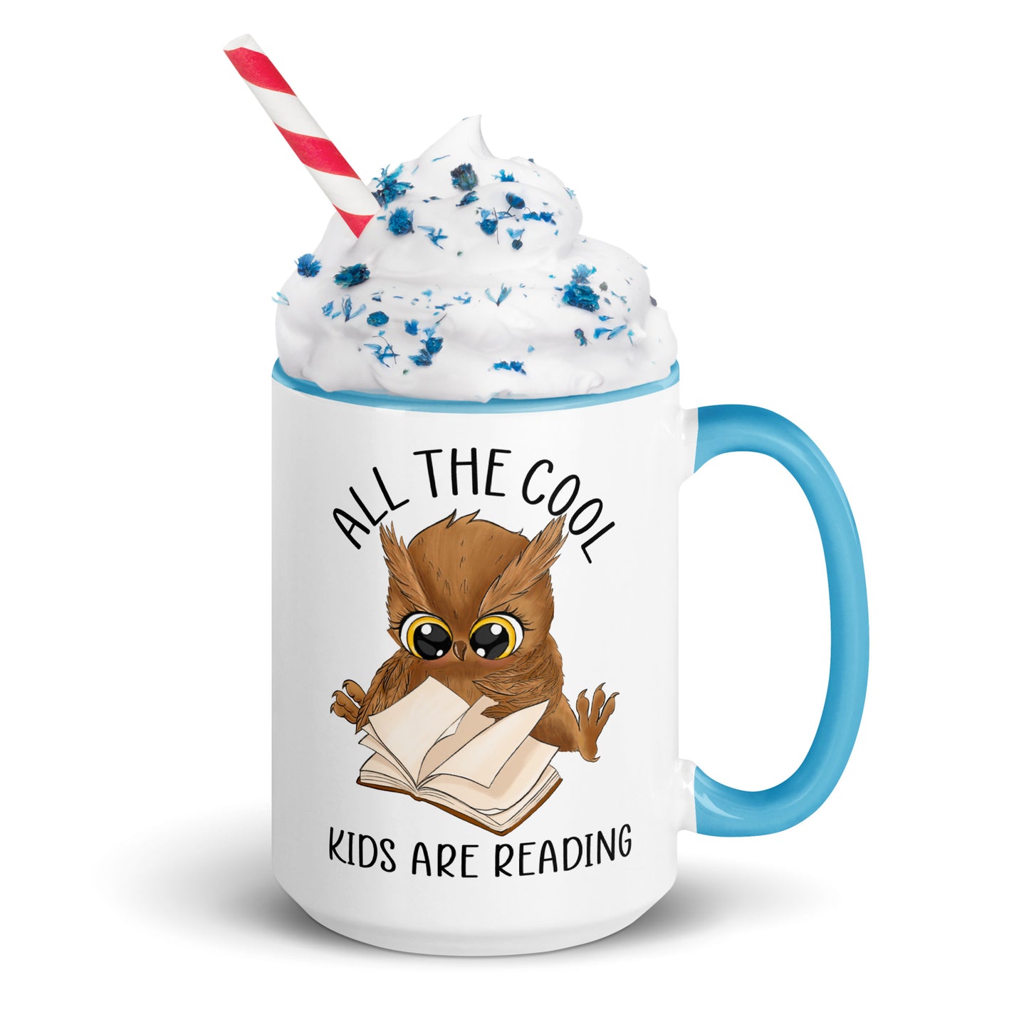 All the cool kids are reading - Mug with Color Inside