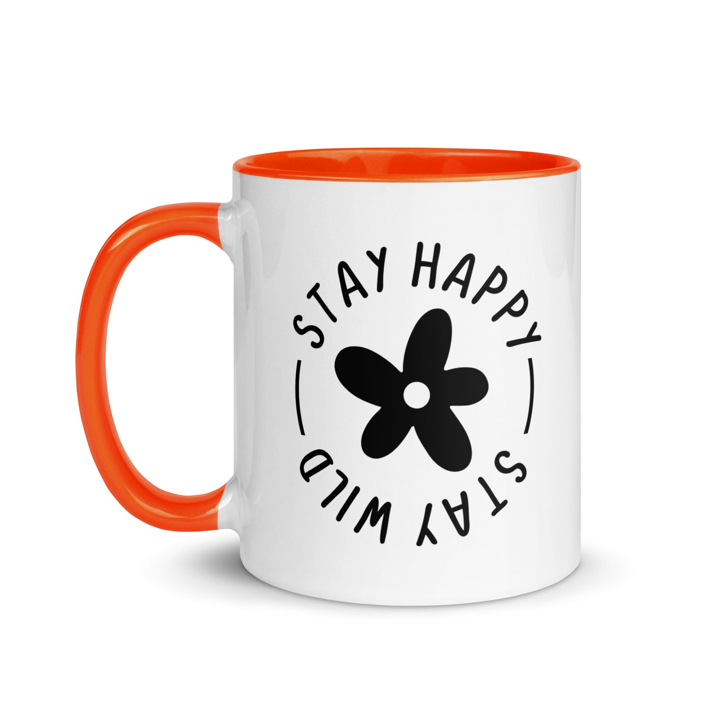 Stay Happy Stay Wild - Cana Mug with Color Inside