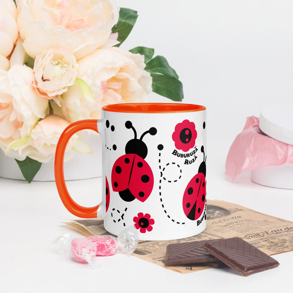 Cana Buburuza Ruza - Mug with Color Inside