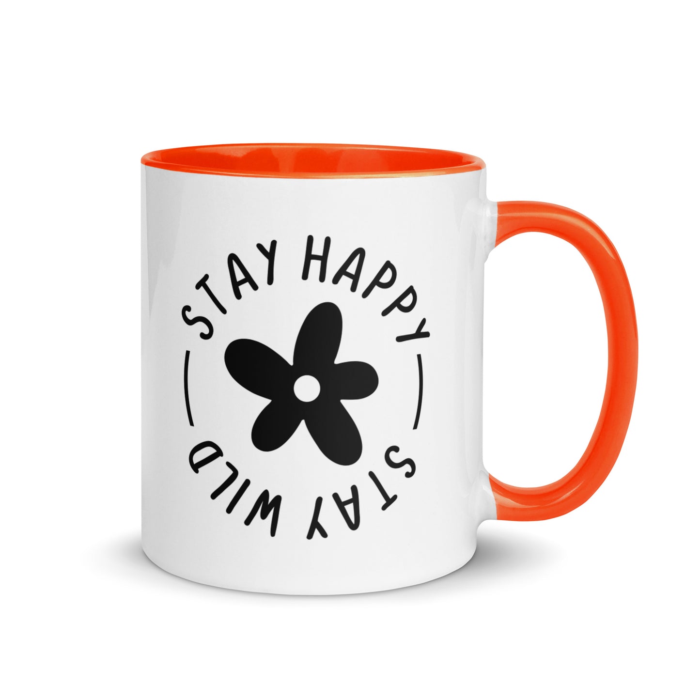 Stay Happy Stay Wild - Cana Mug with Color Inside