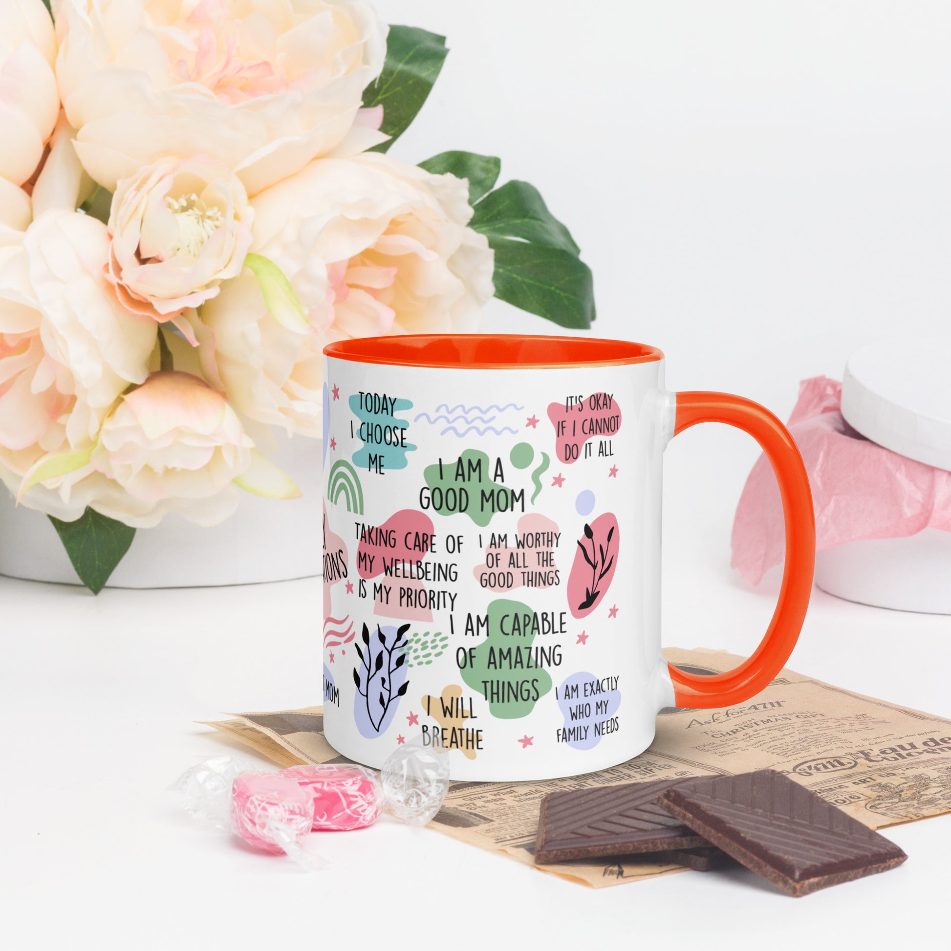 Daily Afirmations - Mug with Color Inside