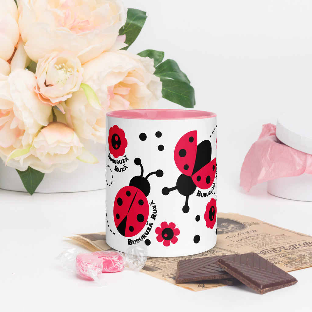 Cana Buburuza Ruza - Mug with Color Inside