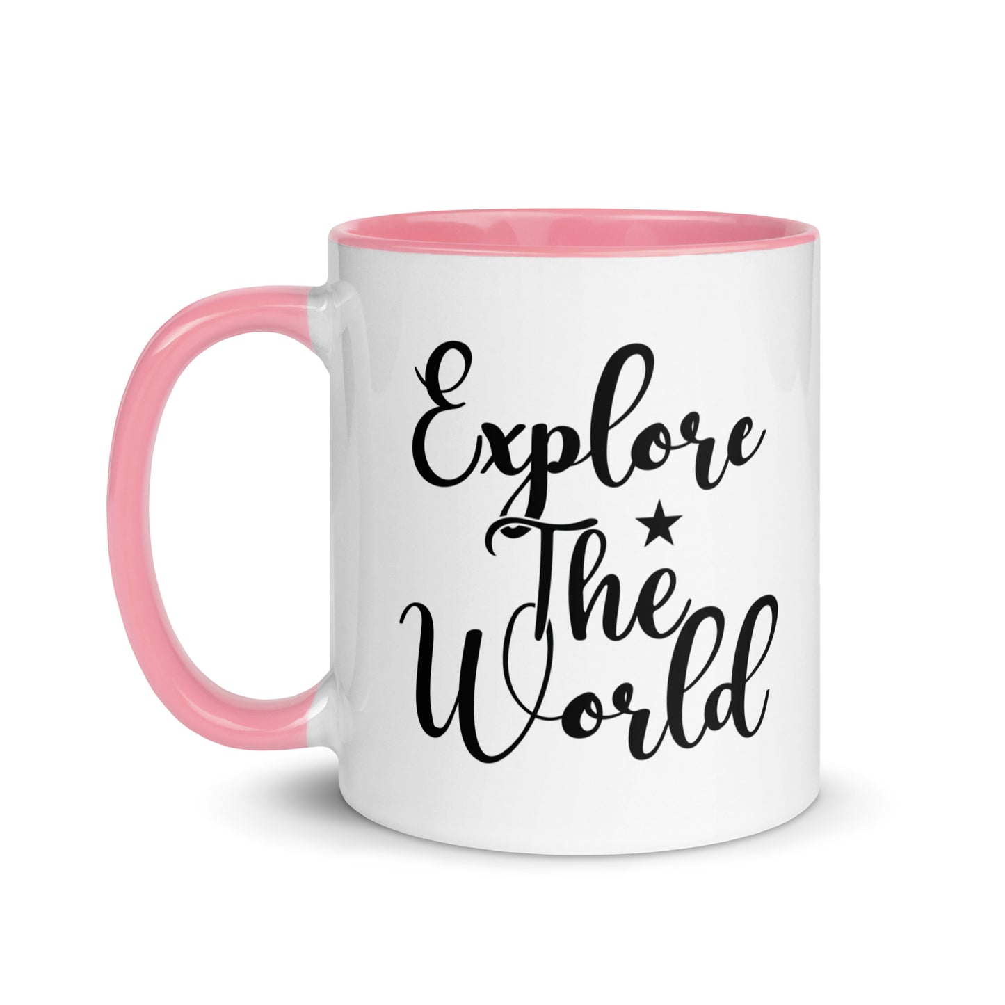 Explore the world Cana Mug with Color Inside