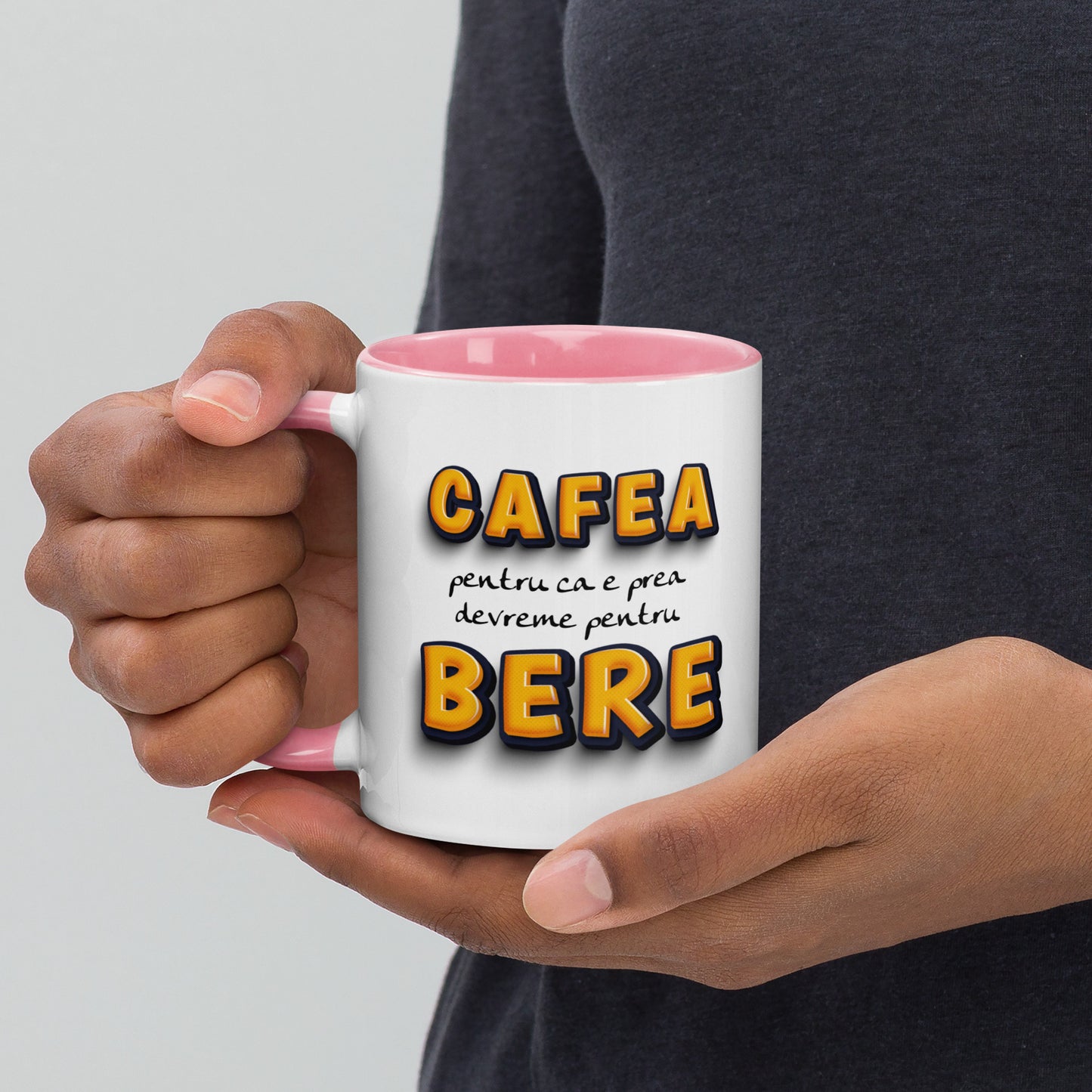 Cafea nu bere - cana pentru barbati