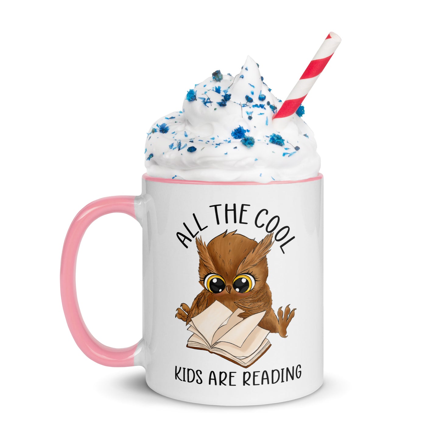 All the cool kids are reading - Mug with Color Inside