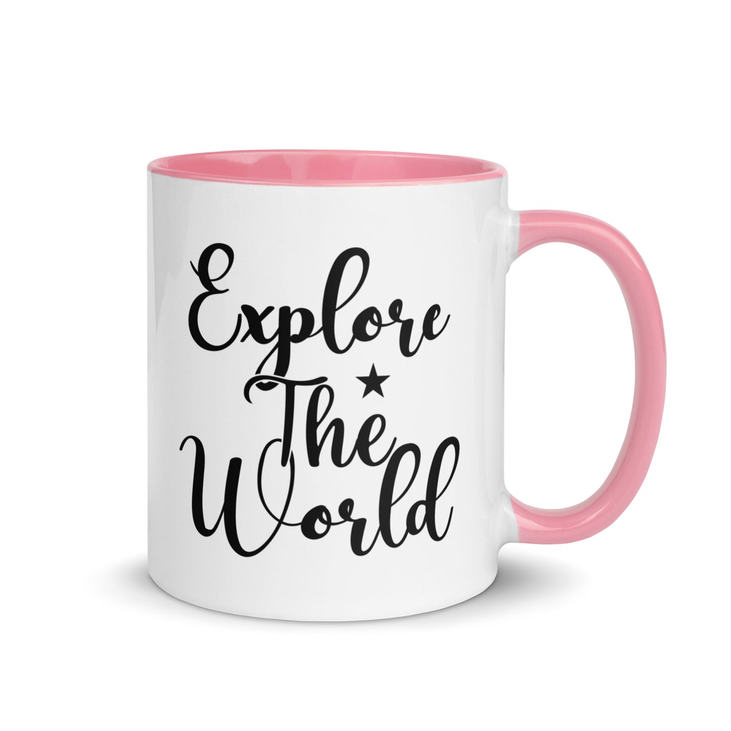 Explore the world Cana Mug with Color Inside