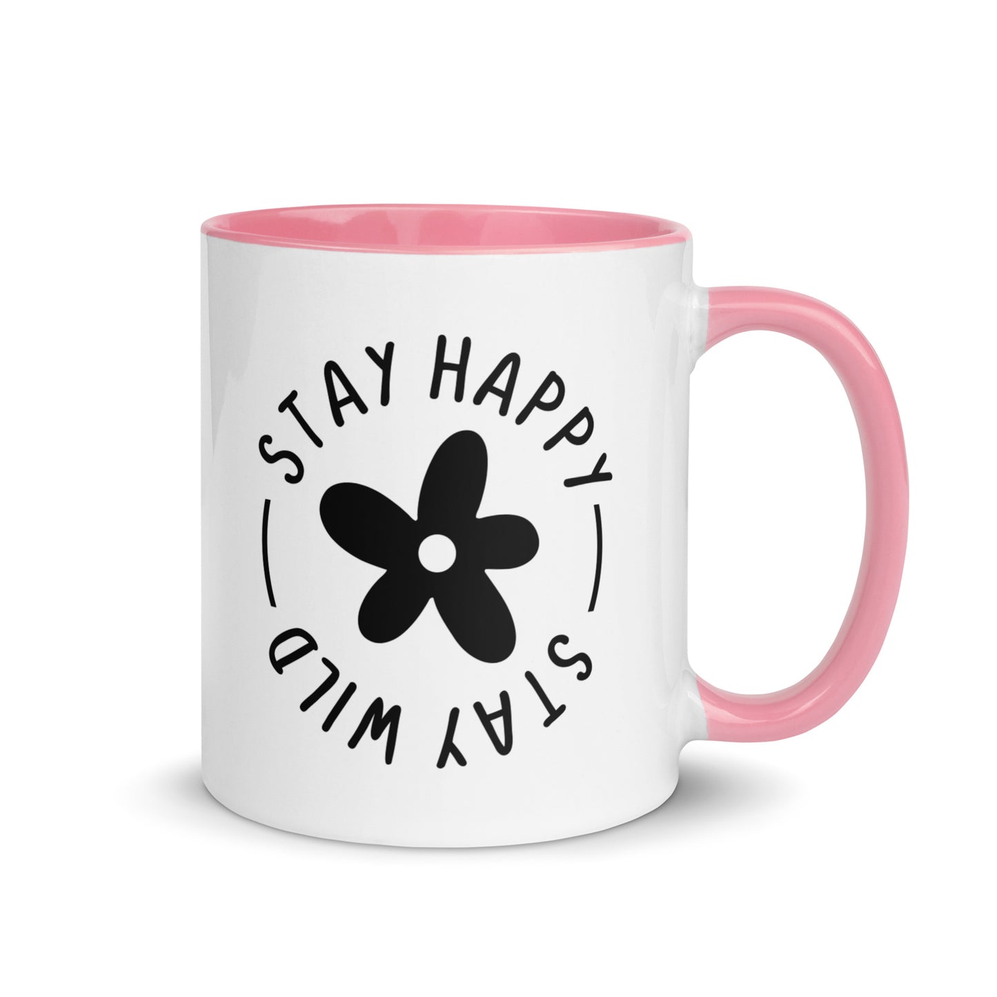 Stay Happy Stay Wild - Cana Mug with Color Inside