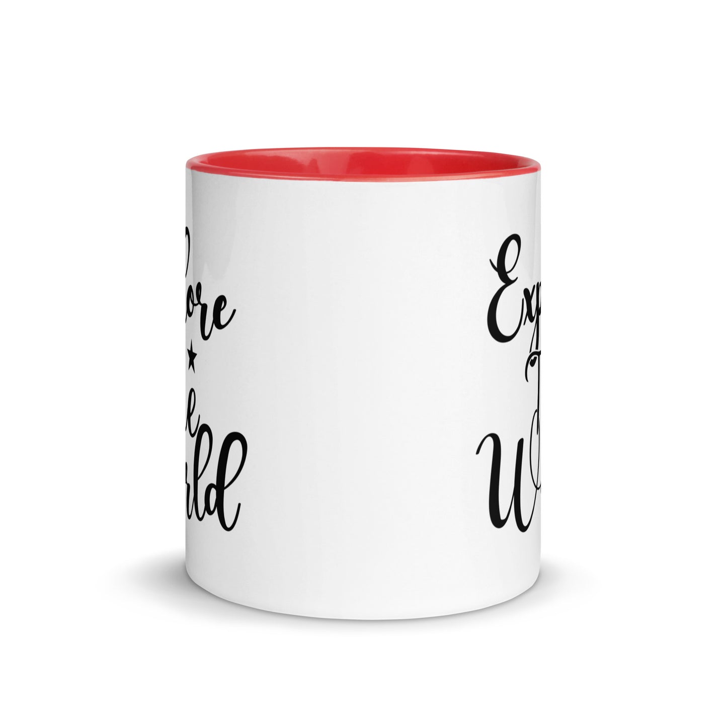 Explore the world Cana Mug with Color Inside