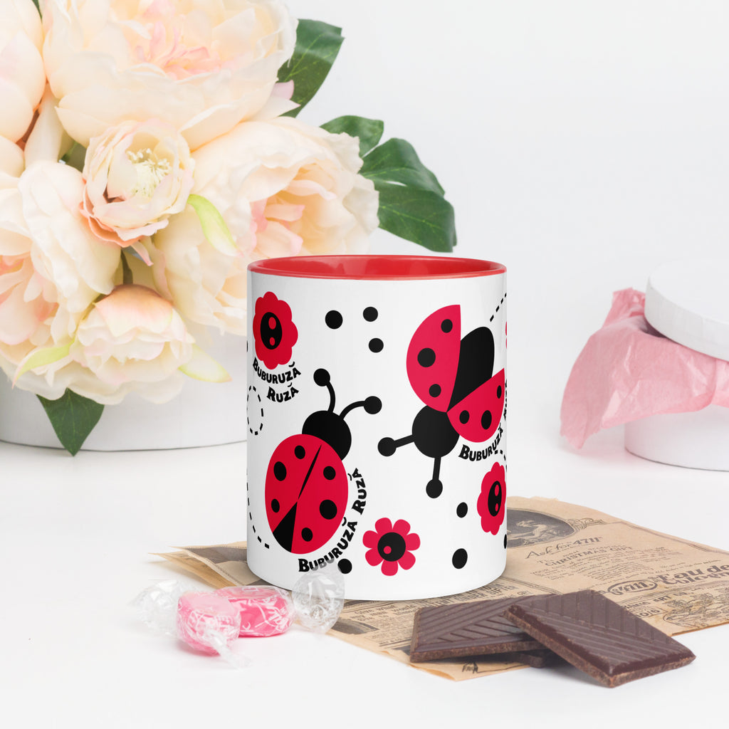 Cana Buburuza Ruza - Mug with Color Inside